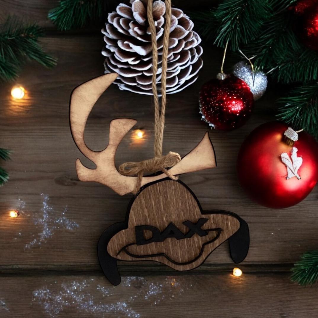Personalized Grinch and Max Ornaments