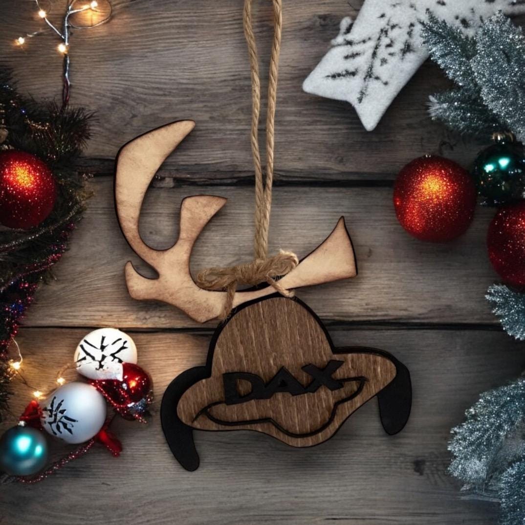 Personalized Grinch and Max Ornaments