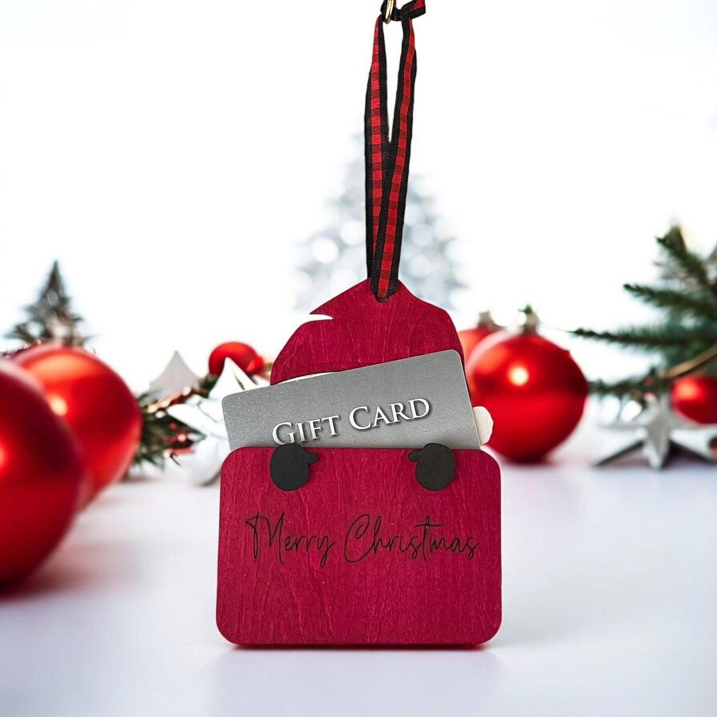 Gnome Wood Gift Card Holder/Ornament