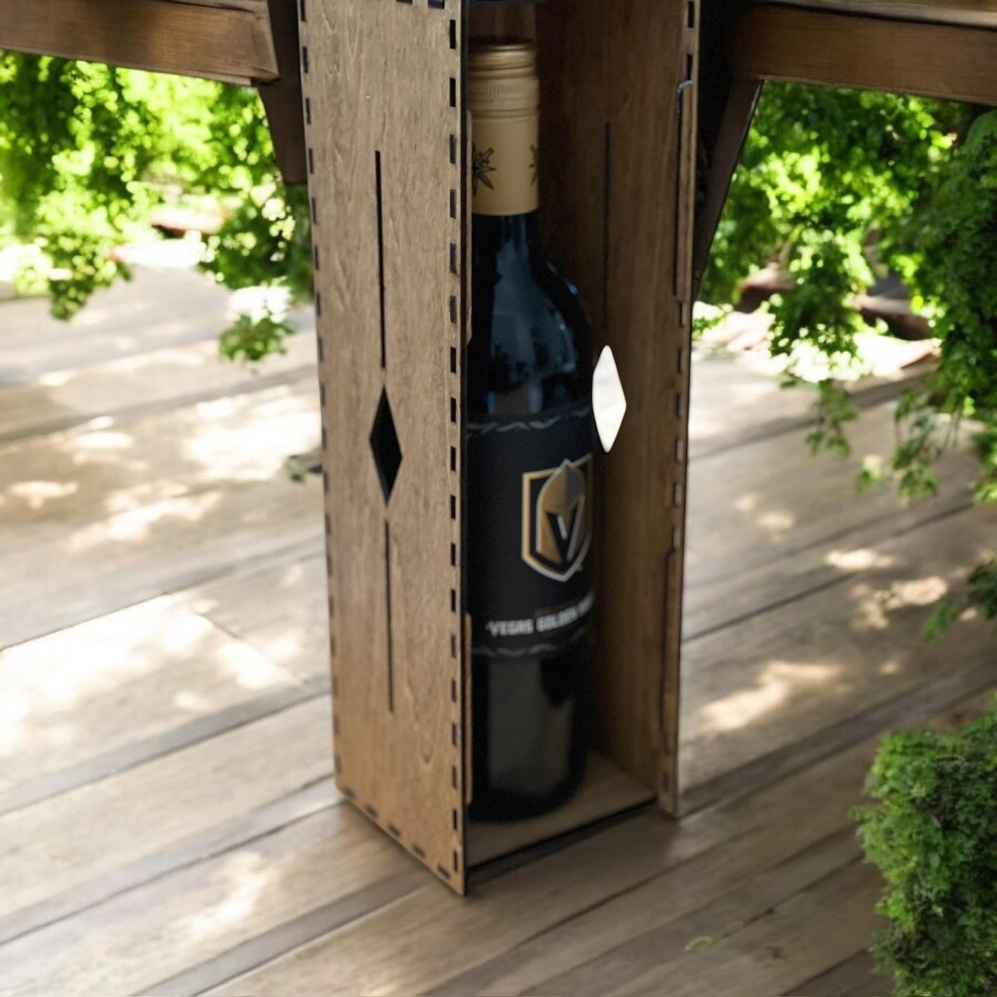 Wood Wine Box - Wine Gift/Display Box