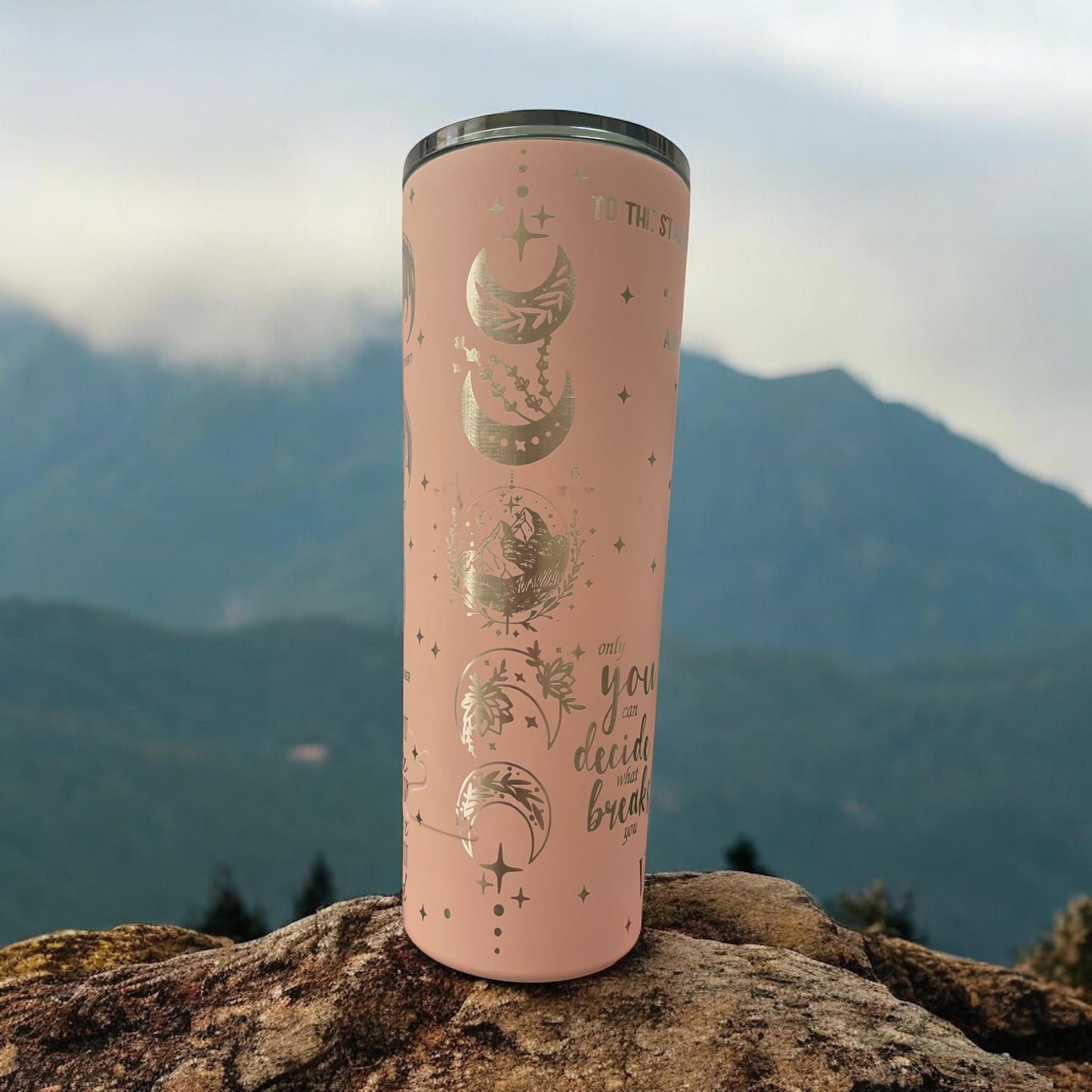 Velaris City of Starlight Tumbler | ACOTAR Inspired | Soft-Touch Laser Engraved Design - 30 oz Slim