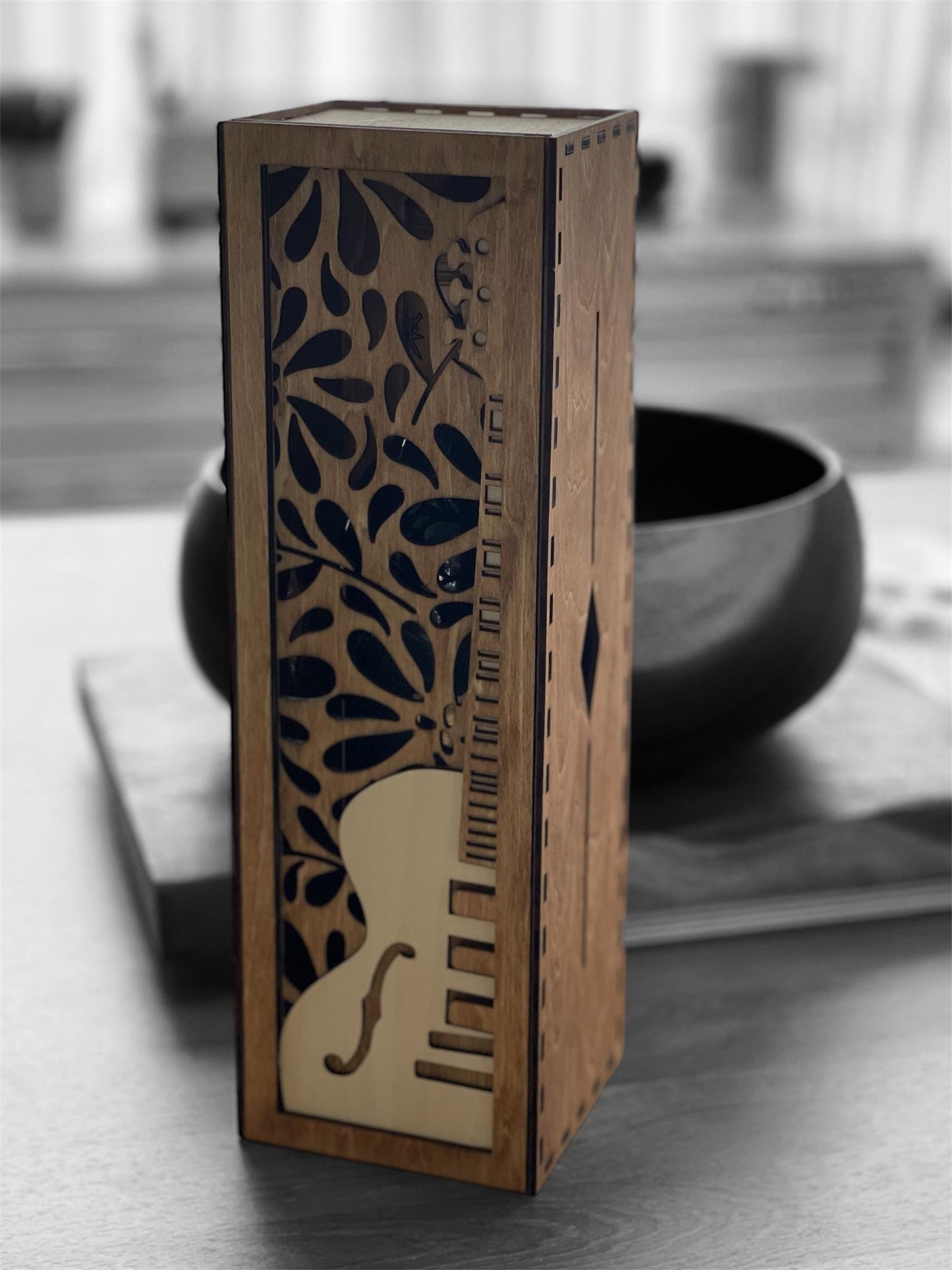 Wood Wine Box - Wine Gift/Display Box