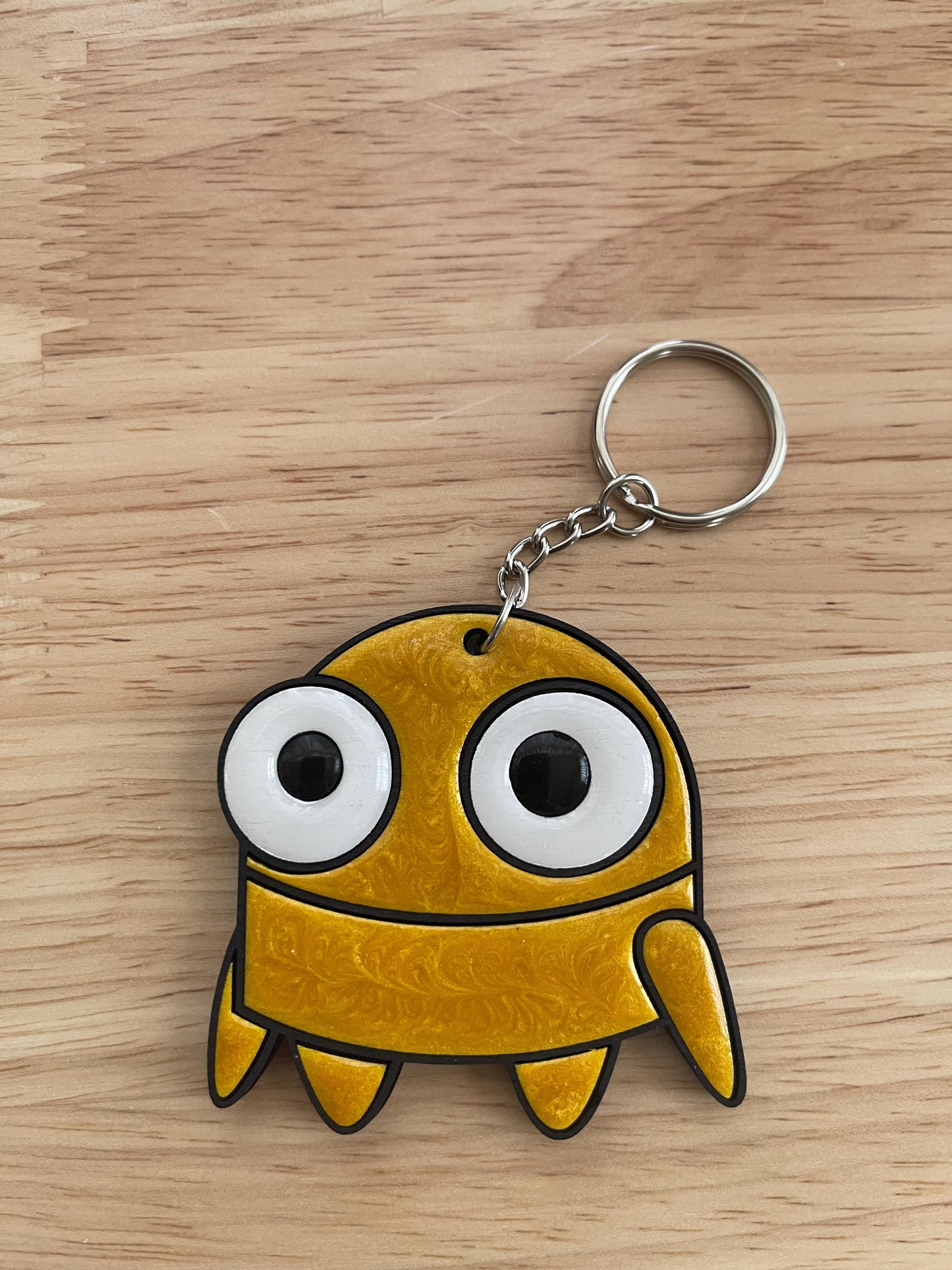 R.E.P.O. Robot Wood/Resin Keychains | Laser Cut Chaos with Resin Shine | Too Cute to Malfunction