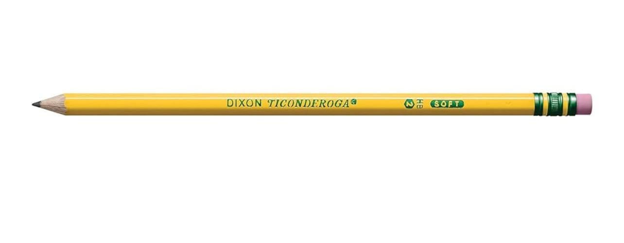 Personalized Ticonderoga No 2 Pencils - Set of 5 Custom Teacher, Student Name, or Phrase neatly packaged in a cute holographic bag.