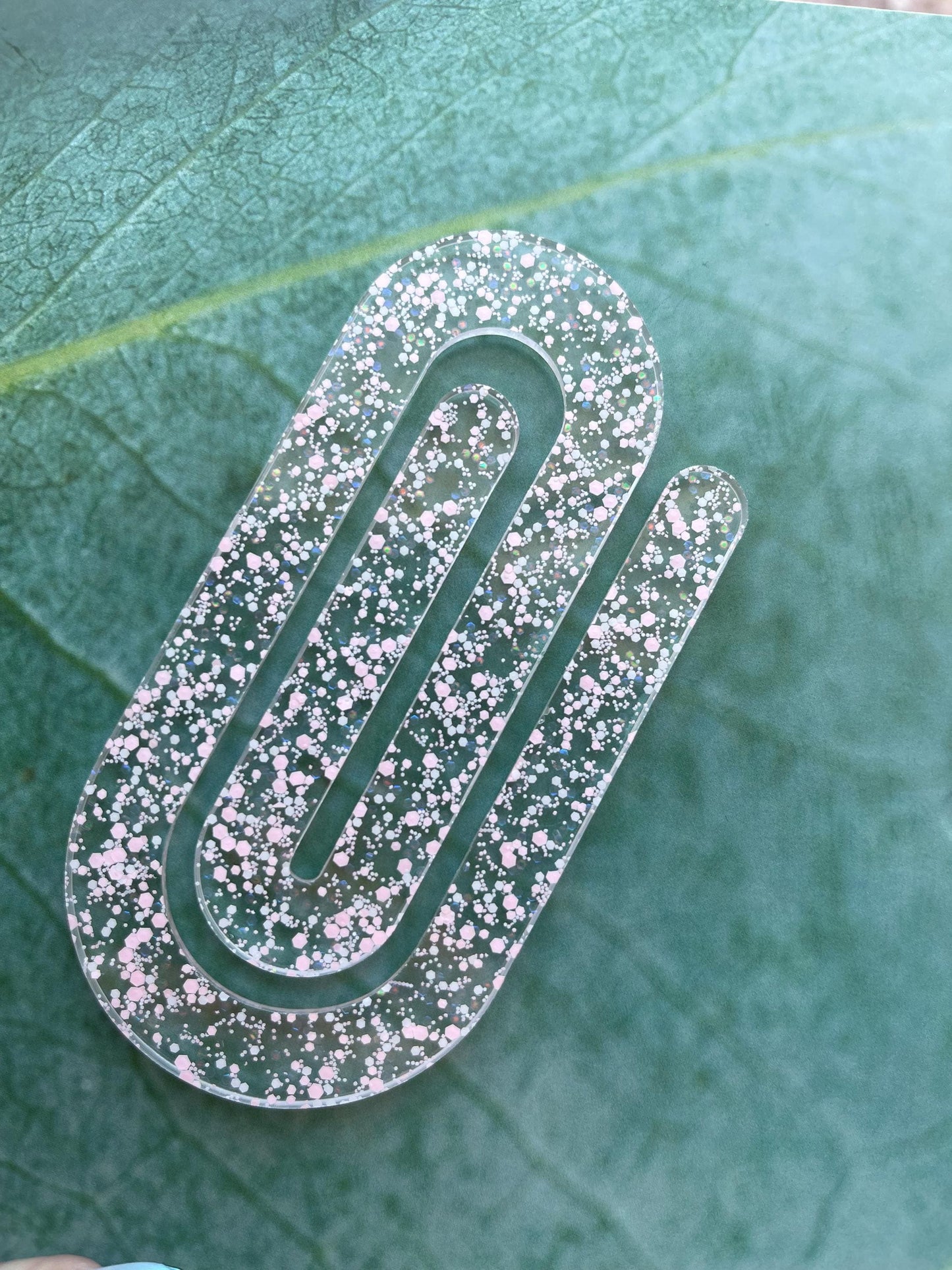 Unique Handmade Jumbo/Oversized Acrylic Paper Clips/Bookmarks/Stationary