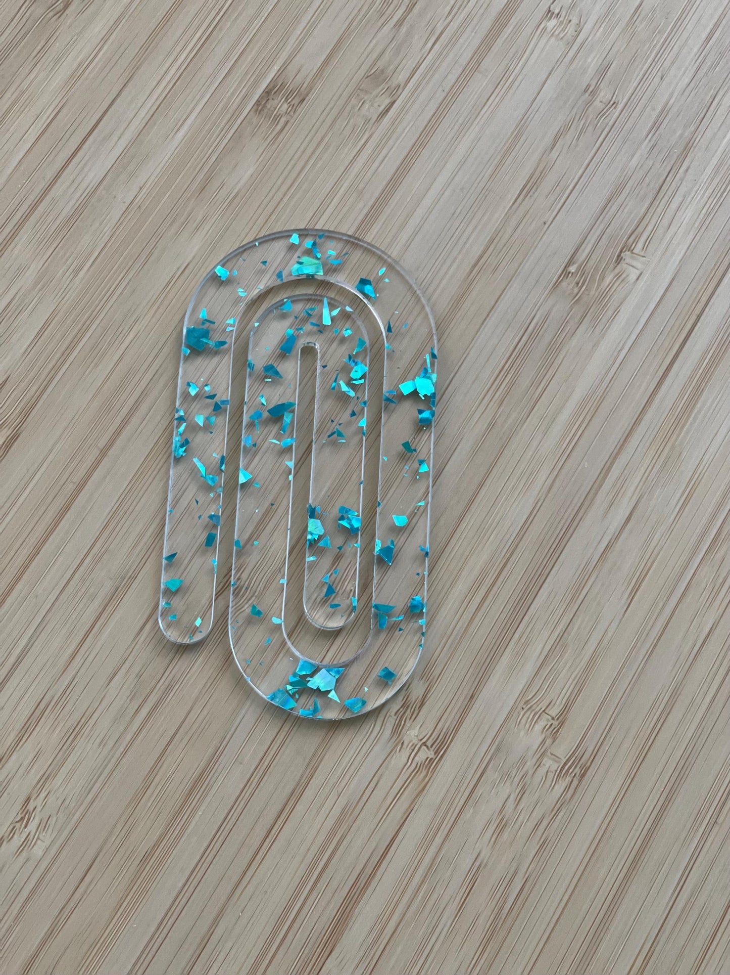 Unique Handmade Jumbo/Oversized Acrylic Paper Clips/Bookmarks/Stationary