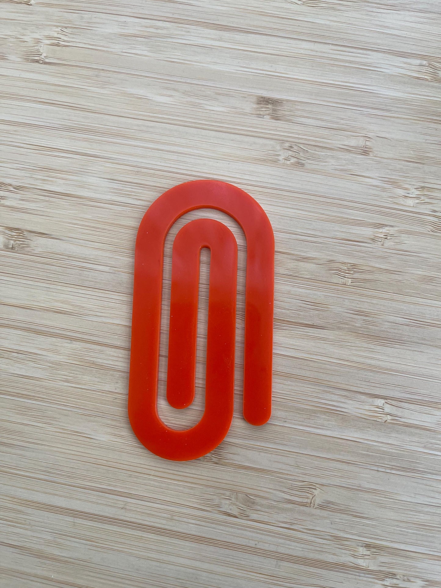 Unique Handmade Jumbo/Oversized Acrylic Paper Clips/Bookmarks/Stationary