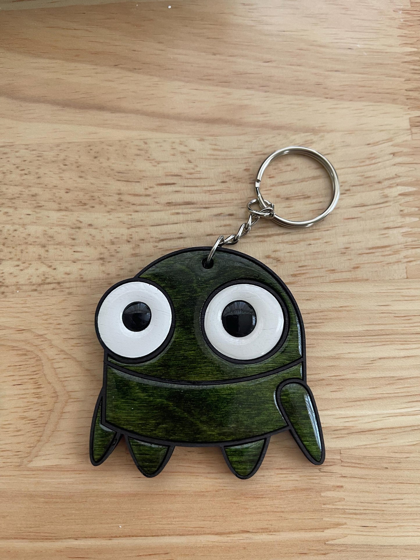 R.E.P.O. Robot Wood/Resin Keychains | Laser Cut Chaos with Resin Shine | Too Cute to Malfunction