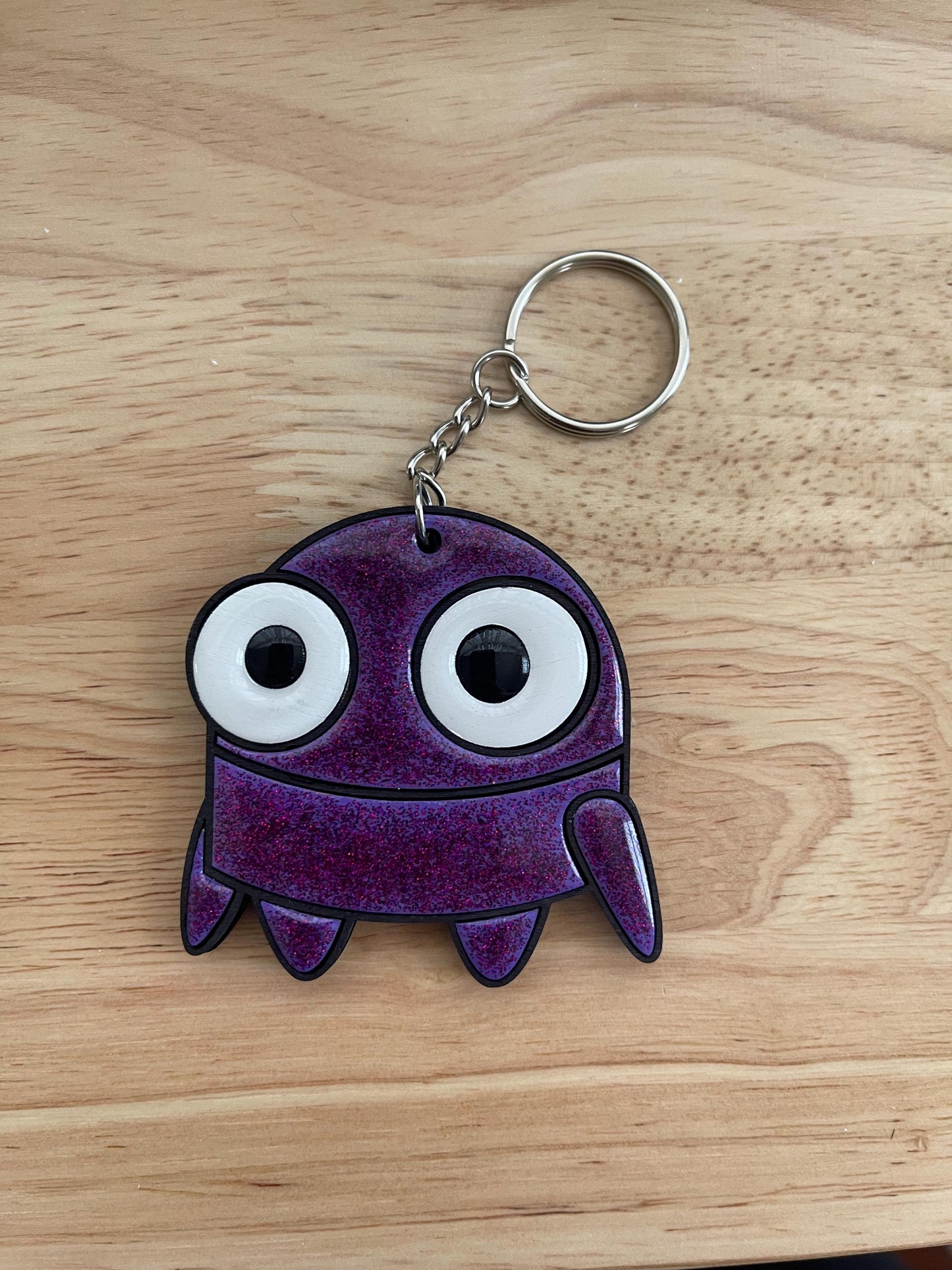 R.E.P.O. Robot Wood/Resin Keychains | Laser Cut Chaos with Resin Shine | Too Cute to Malfunction