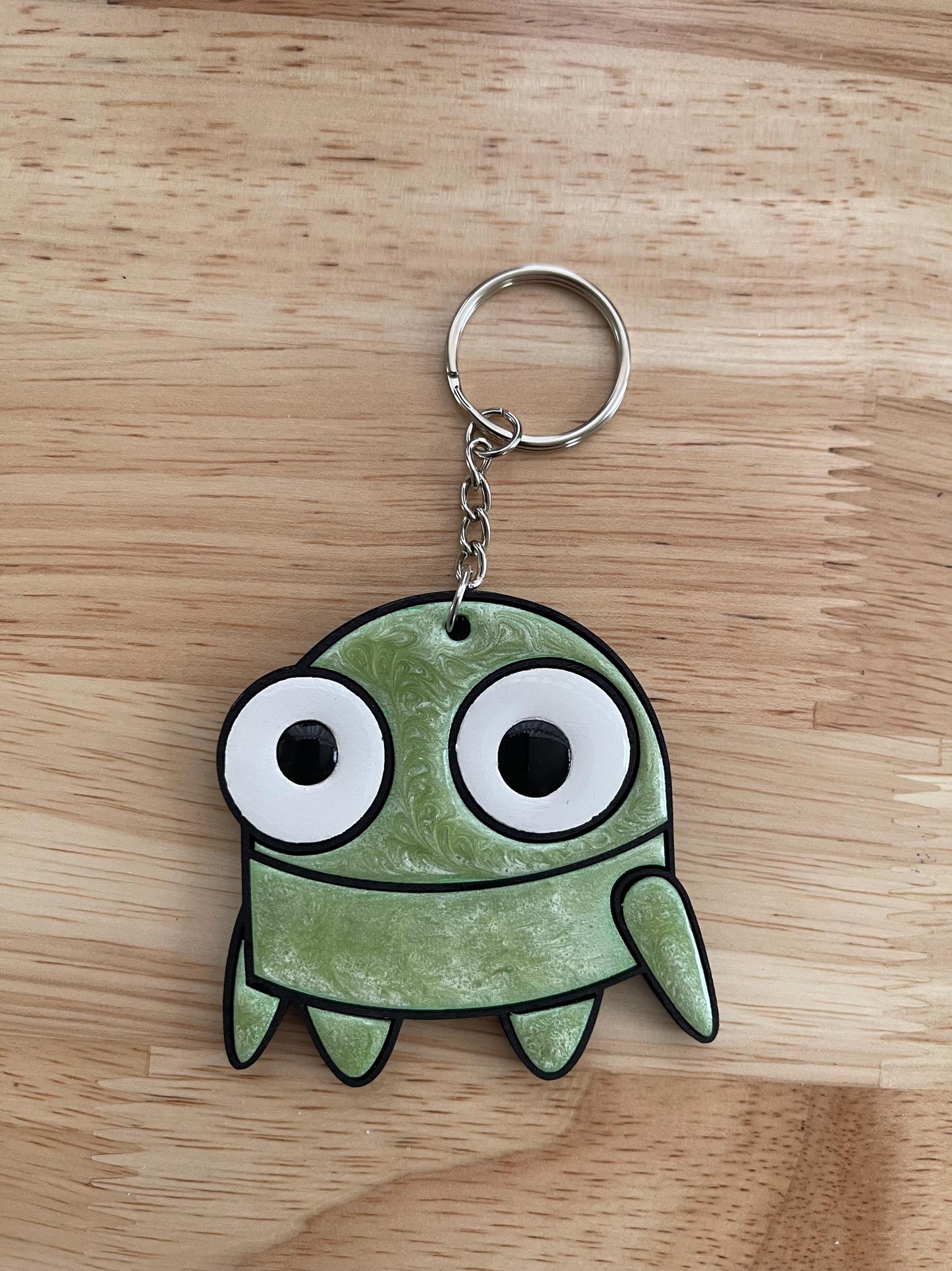 R.E.P.O. Robot Wood/Resin Keychains | Laser Cut Chaos with Resin Shine | Too Cute to Malfunction