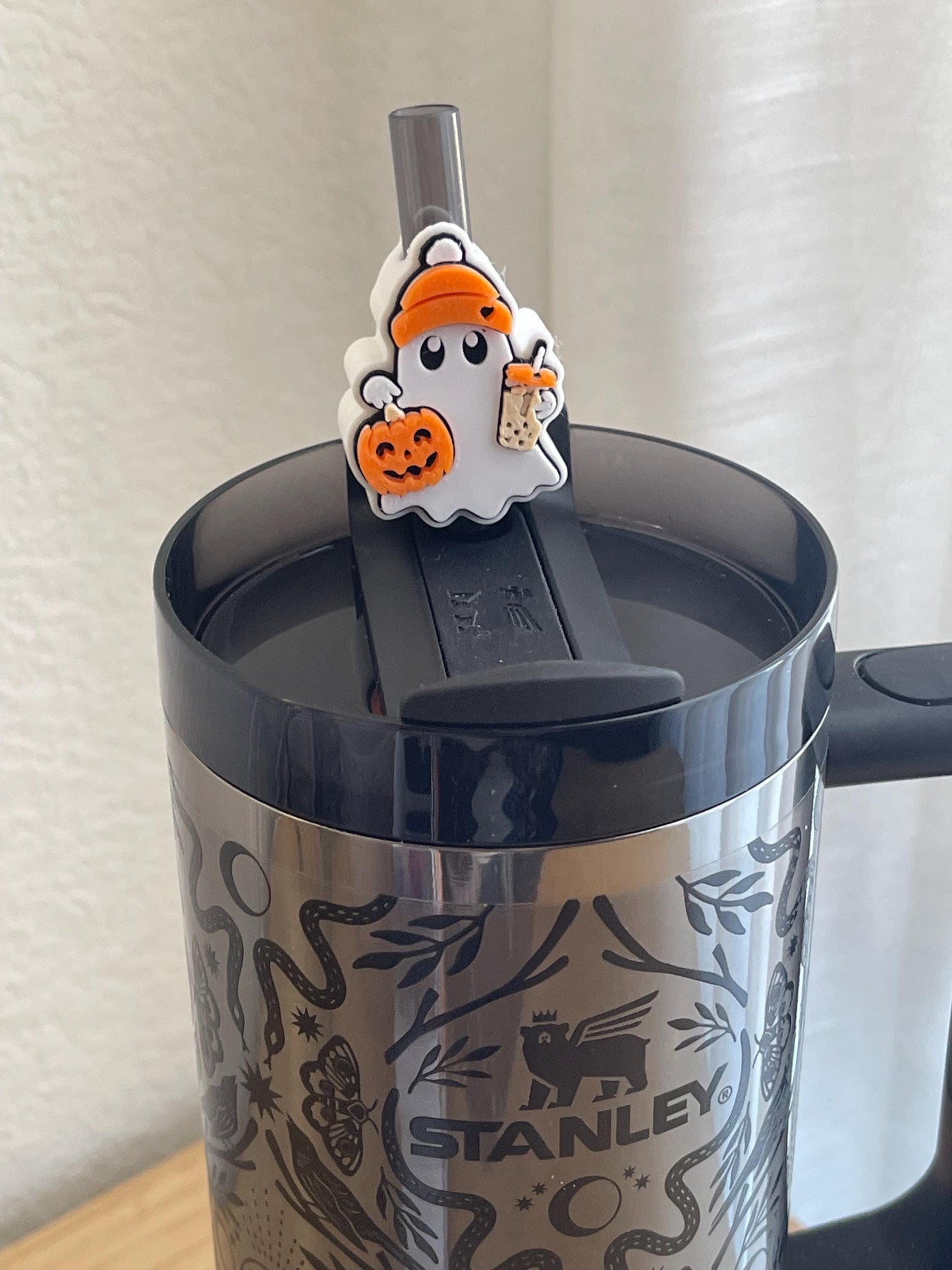 Pumpkin Spice Ghost Desk Accessories - Fall Stationery Collection