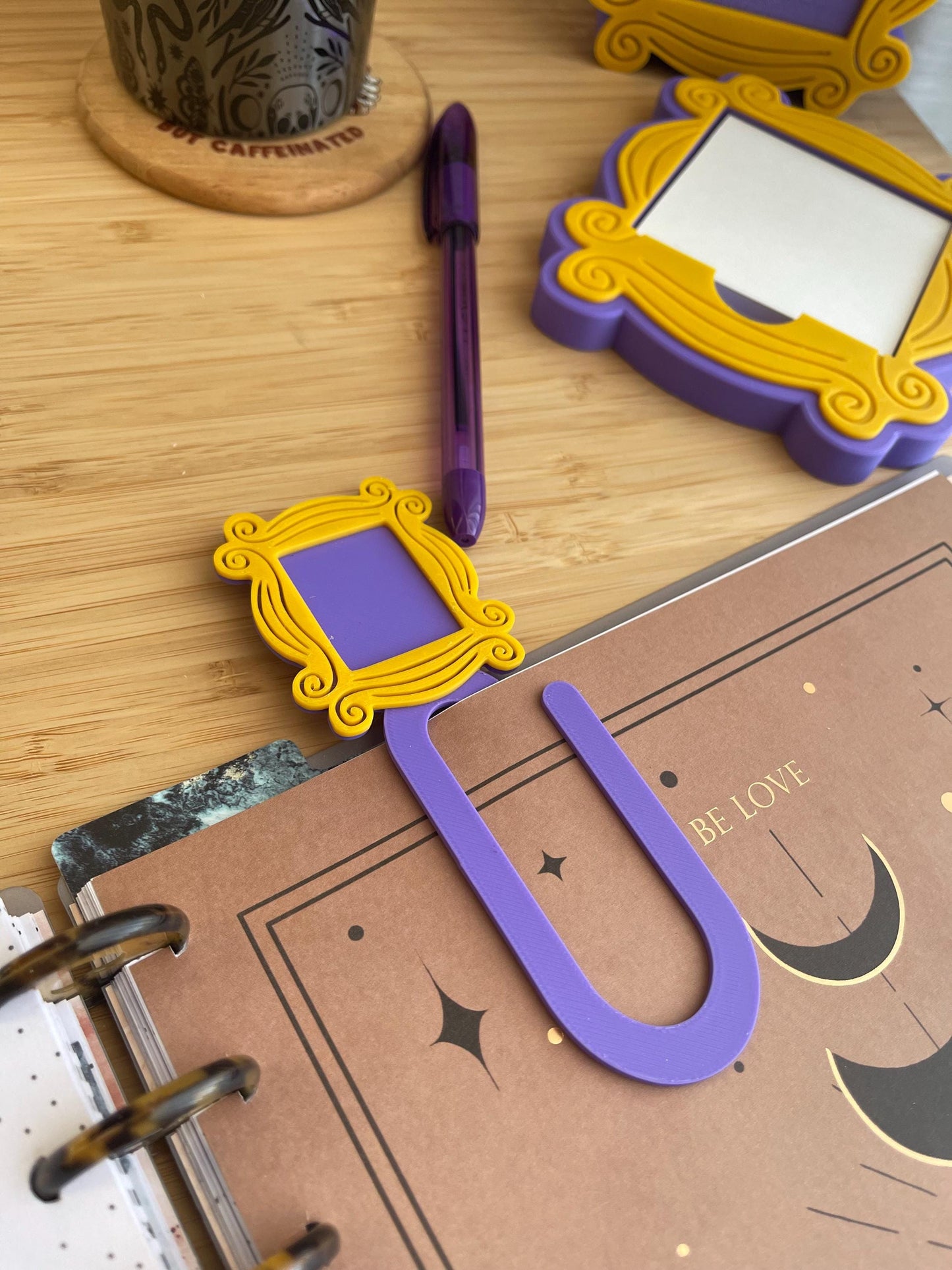 Friends-Inspired Desk Accessories – Yellow Frame Stationery Collection