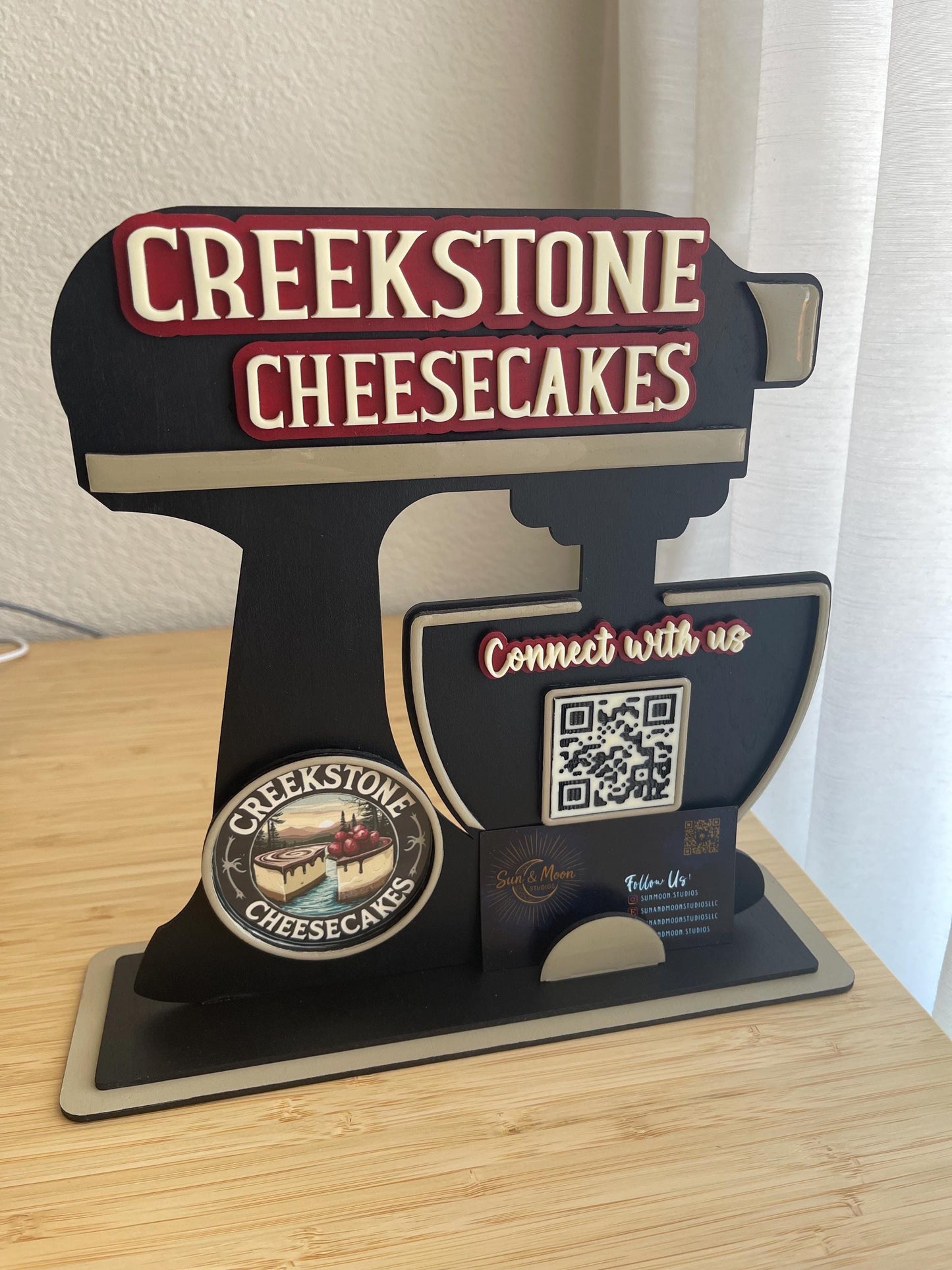 Personalized Stand Mixer for Bakery/Culinary/Business Owners – QR codes to simplify your business – Perfect for Vendor Events & Live Videos