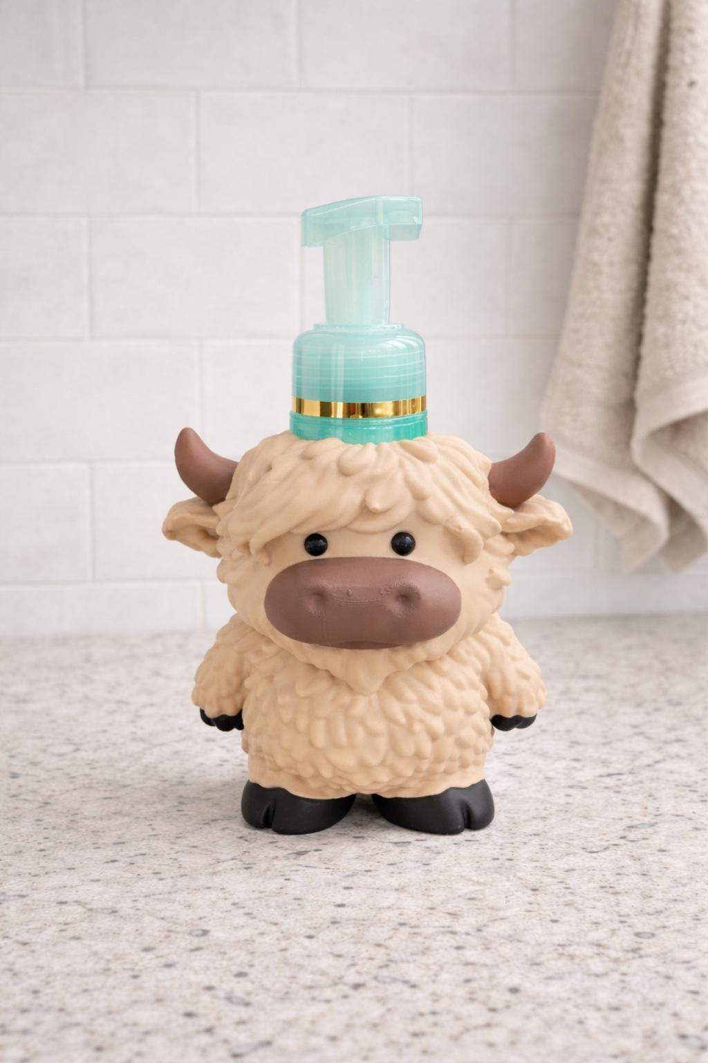 Highland Cow Soap Holder - Bath & Body Works Foaming Soap Holder - Farmhouse Bathroom Decor - Cow Kitchen Sink Accessory