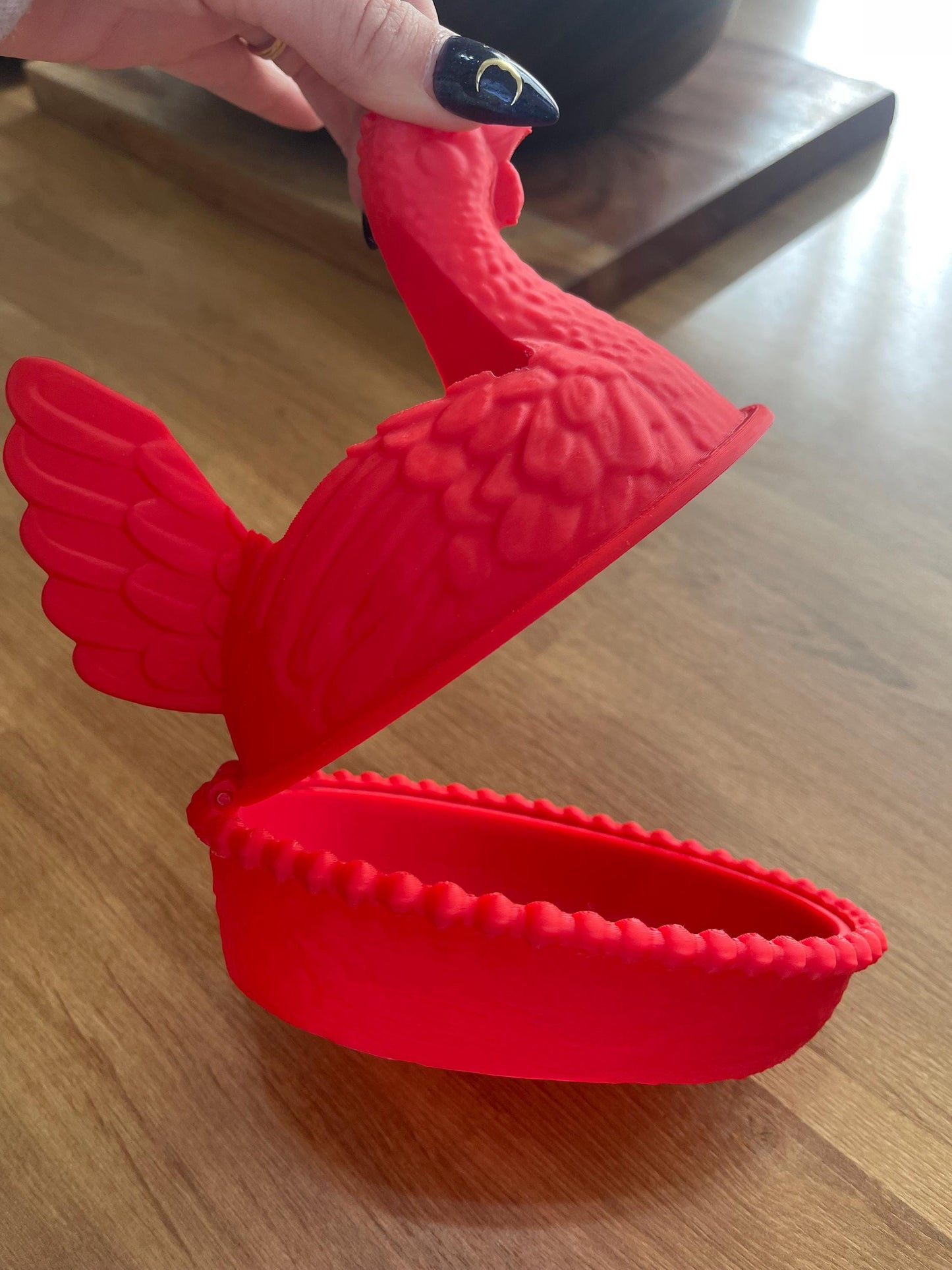 Hen Soap Holder for Bath & Body Works | Chicken in Nest Soap Holder with Hinged Lid | Farmhouse Kitchen Decor | Farm Animal Sink Holder