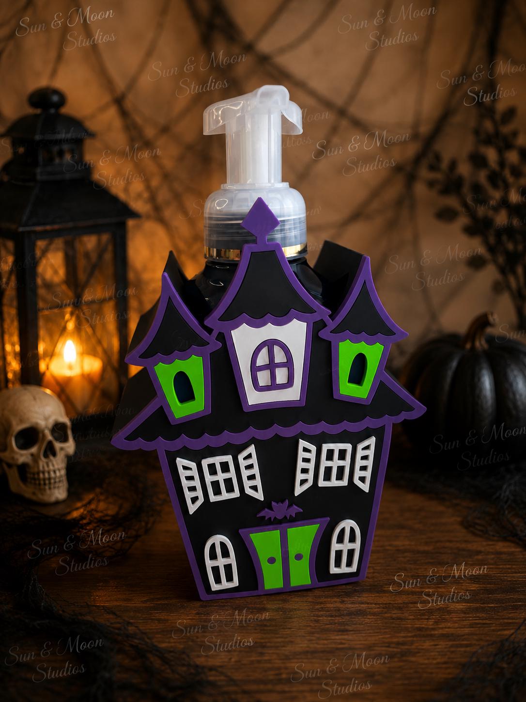 Haunted House Soap Holder for Bath & Body Works Foaming Soap | Halloween Bathroom Decor