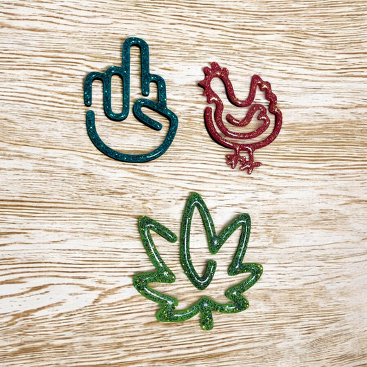 Unique Handmade Oversized Paper Clips/Bookmarks