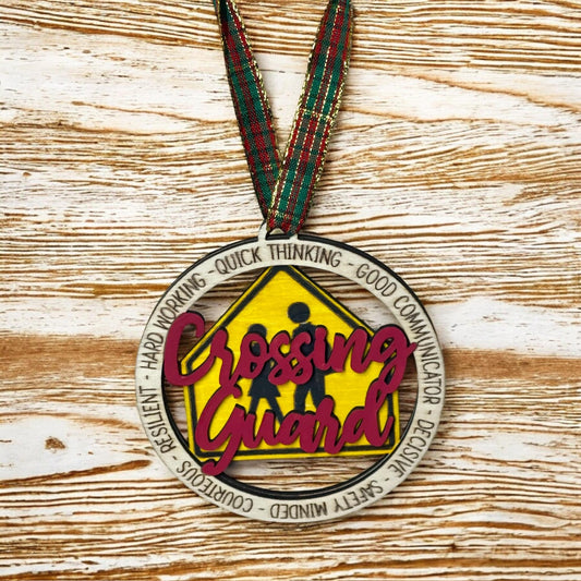 Crossing Guard Appreciation Ornament/Keepsake - Hand-Painted