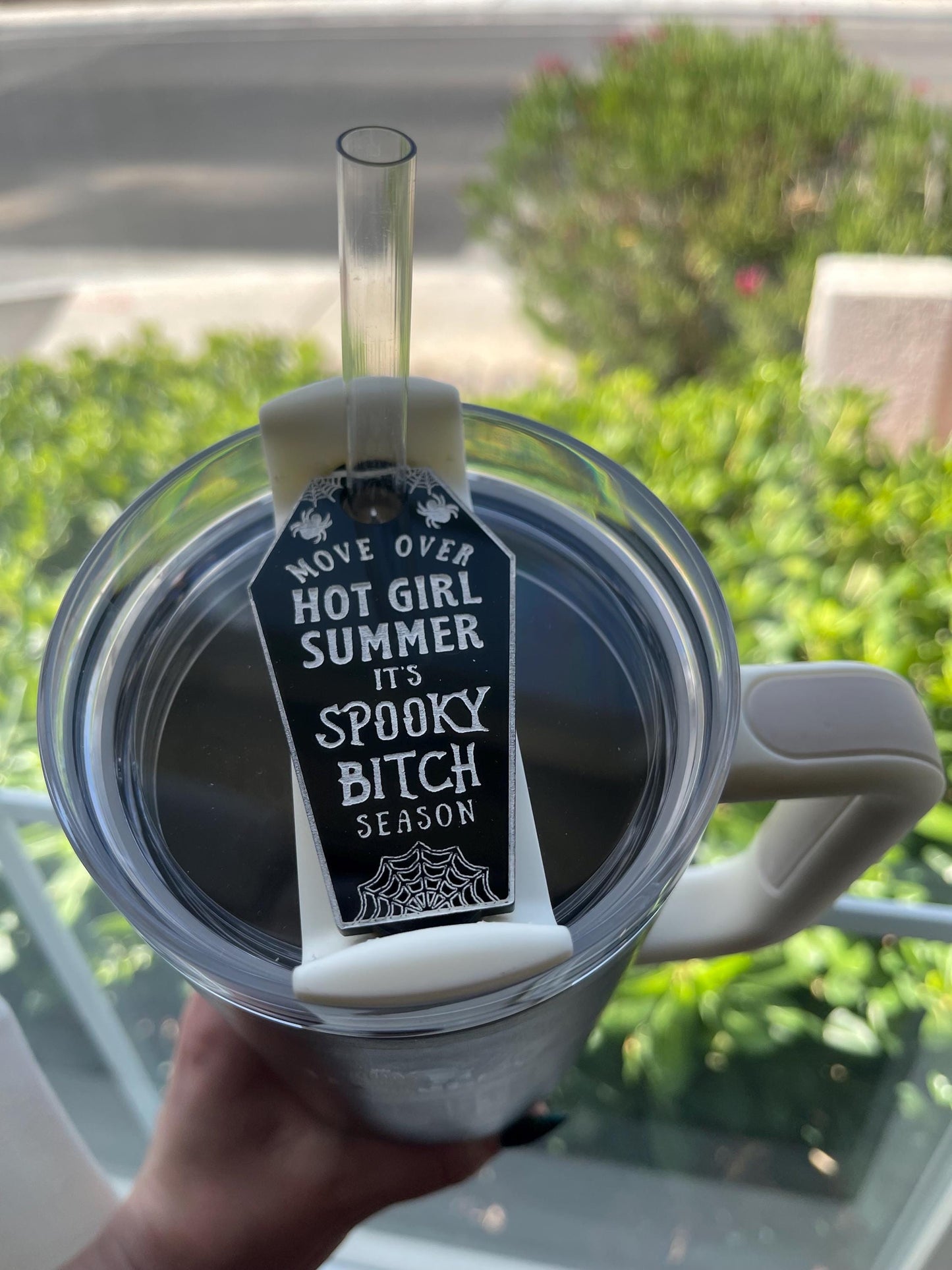 Spooky Sassy Cup Topper: Acrylic Stanley 40oz H2.0 Tumbler Accessory