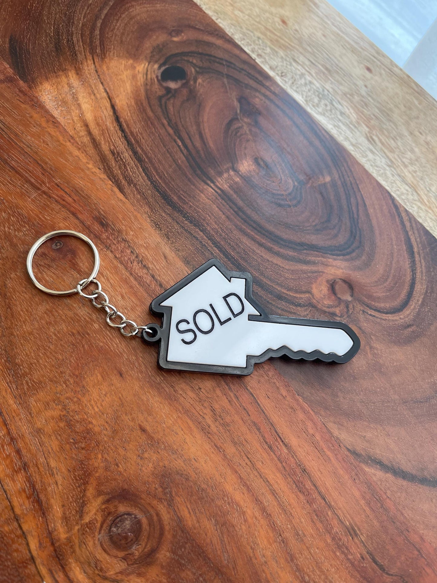 NFC SOLD House Keychain: Realtor Closing Gift, Tap Business Card