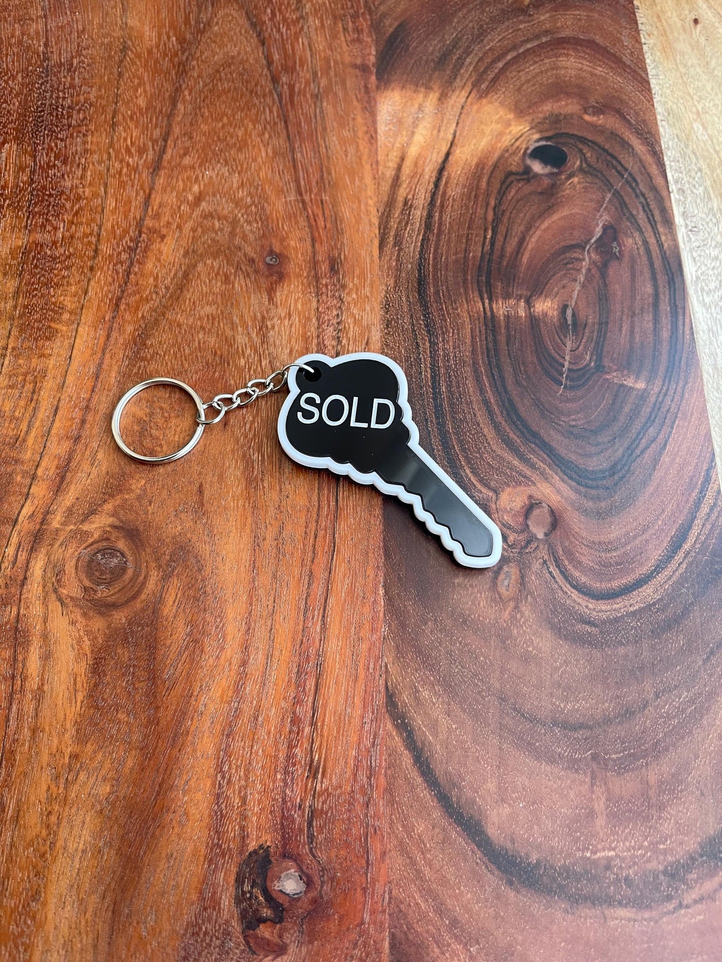 NFC SOLD House Keychain: Realtor Closing Gift, Tap Business Card
