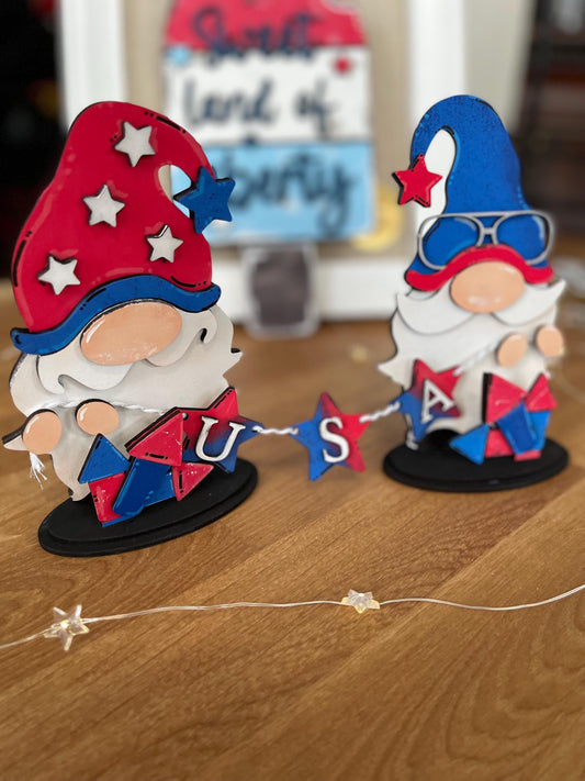 Holiday Interchangable Gnome Sets with Banner