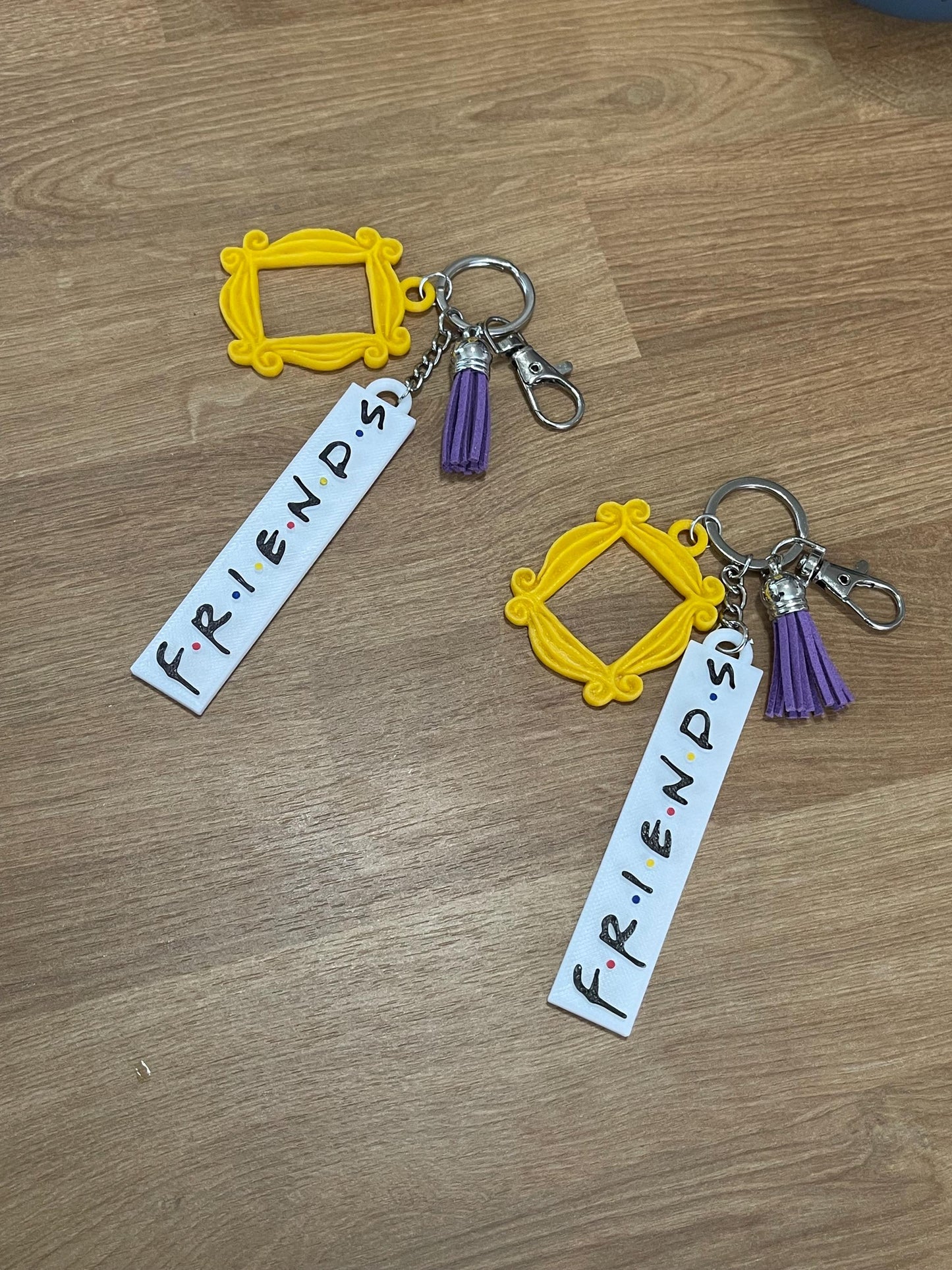 Friends-Inspired Yellow Frame Keychain