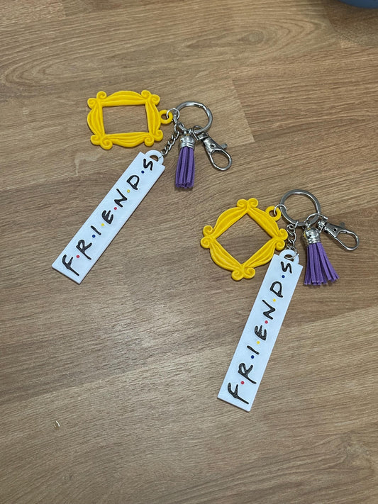Friends-Inspired Yellow Frame Keychain