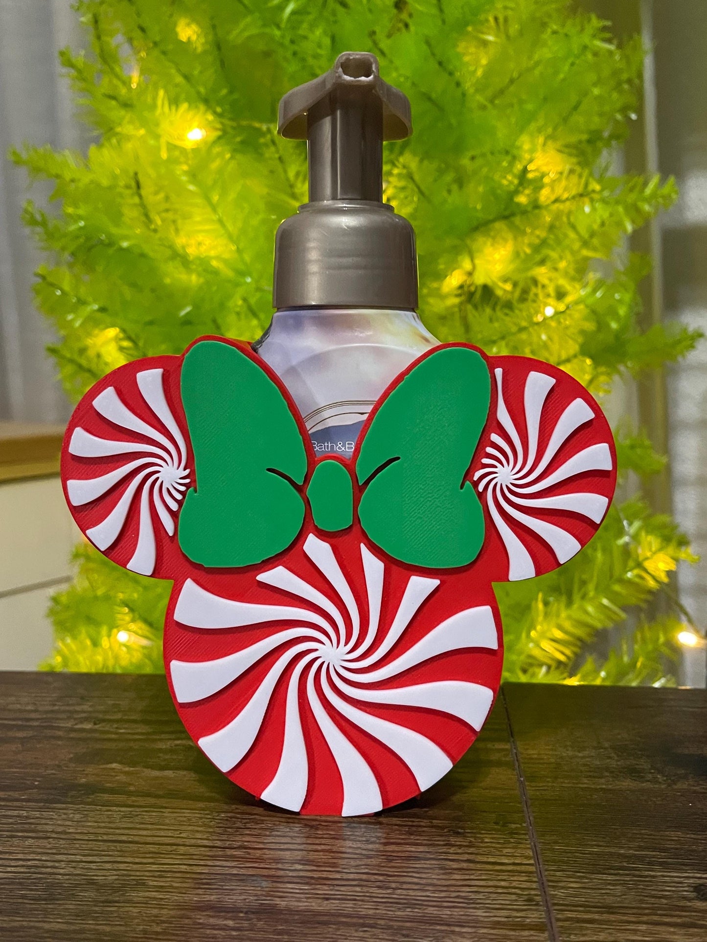 Holiday Peppermint & Gingerbread Soap Bottle Holders – Fits BBW Foaming Soap