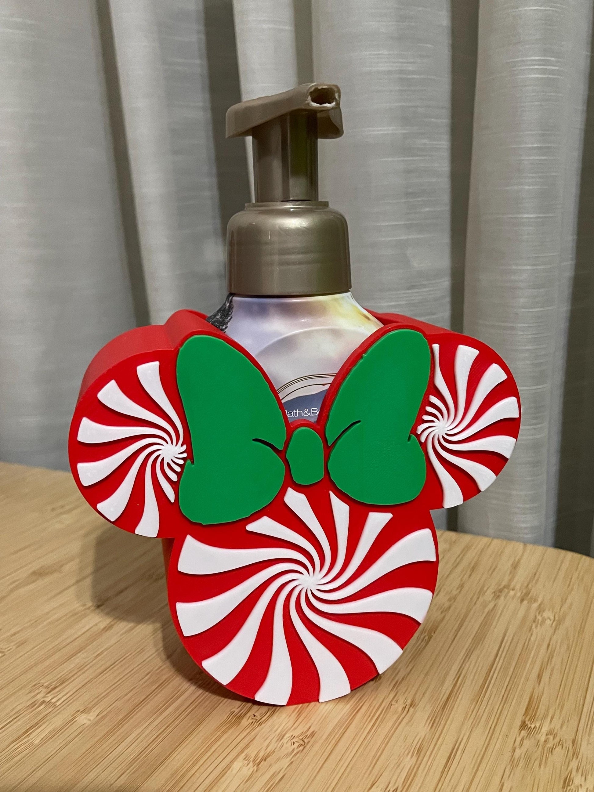 Holiday Peppermint & Gingerbread Soap Bottle Holders – Fits BBW Foaming Soap