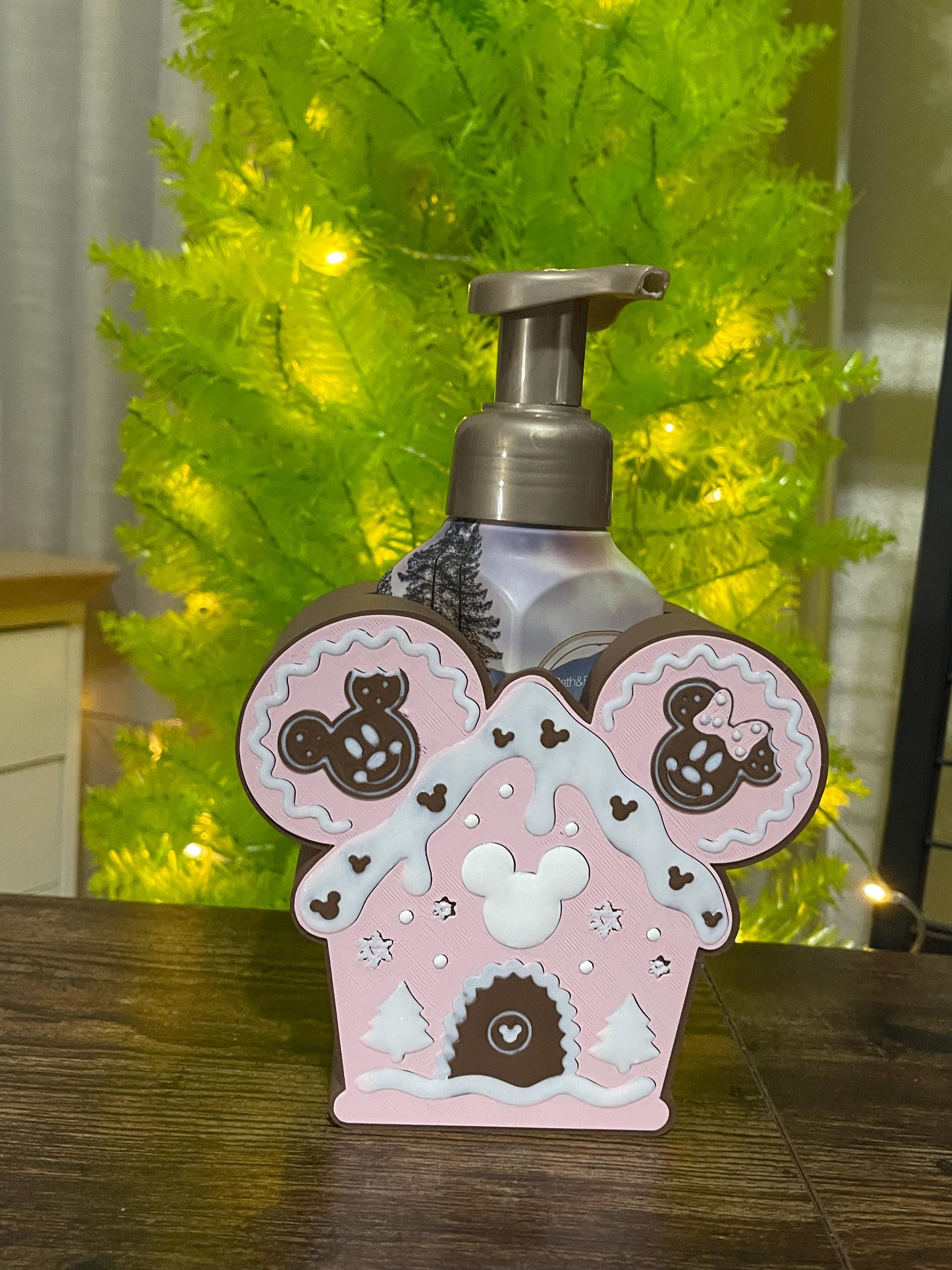 Holiday Peppermint & Gingerbread Soap Bottle Holders – Fits BBW Foaming Soap