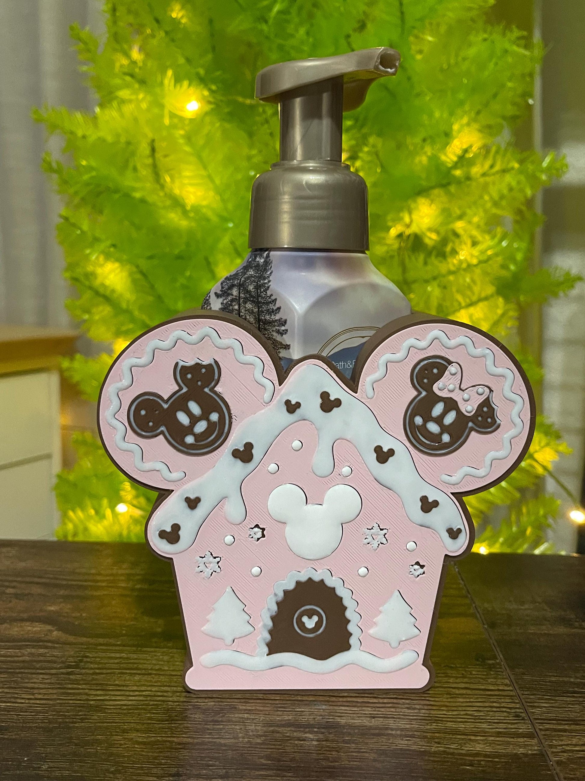 Holiday Peppermint & Gingerbread Soap Bottle Holders – Fits BBW Foaming Soap