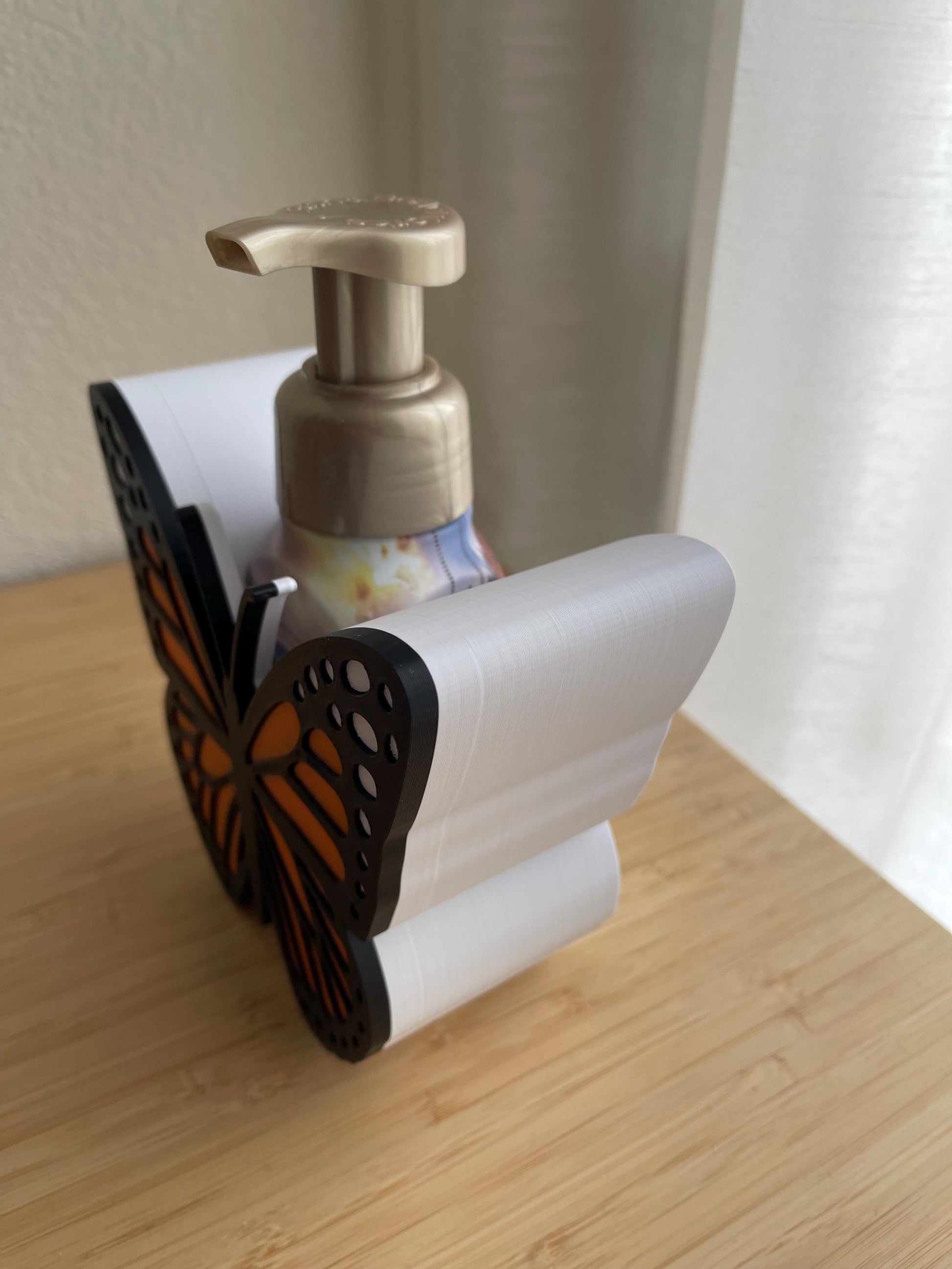 Butterfly Foaming Soap Holder | Bath & Body Works Soap Sleeve | 3D Printed Soap Decor | Butterfly Bathroom Decor