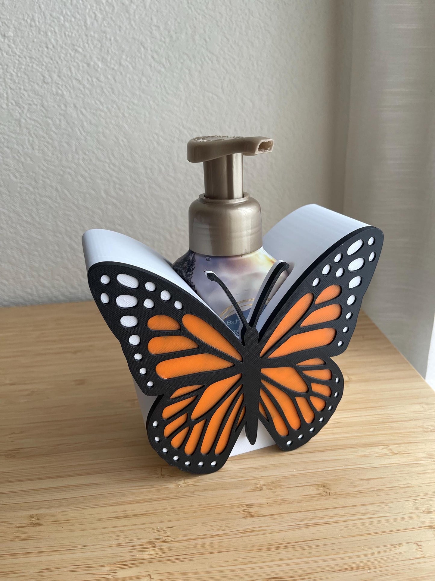 Butterfly Foaming Soap Holder | Bath & Body Works Soap Sleeve | 3D Printed Soap Decor | Butterfly Bathroom Decor