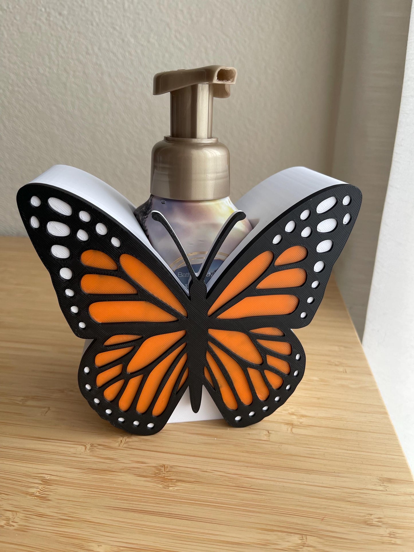 Butterfly Foaming Soap Holder | Bath & Body Works Soap Sleeve | 3D Printed Soap Decor | Butterfly Bathroom Decor