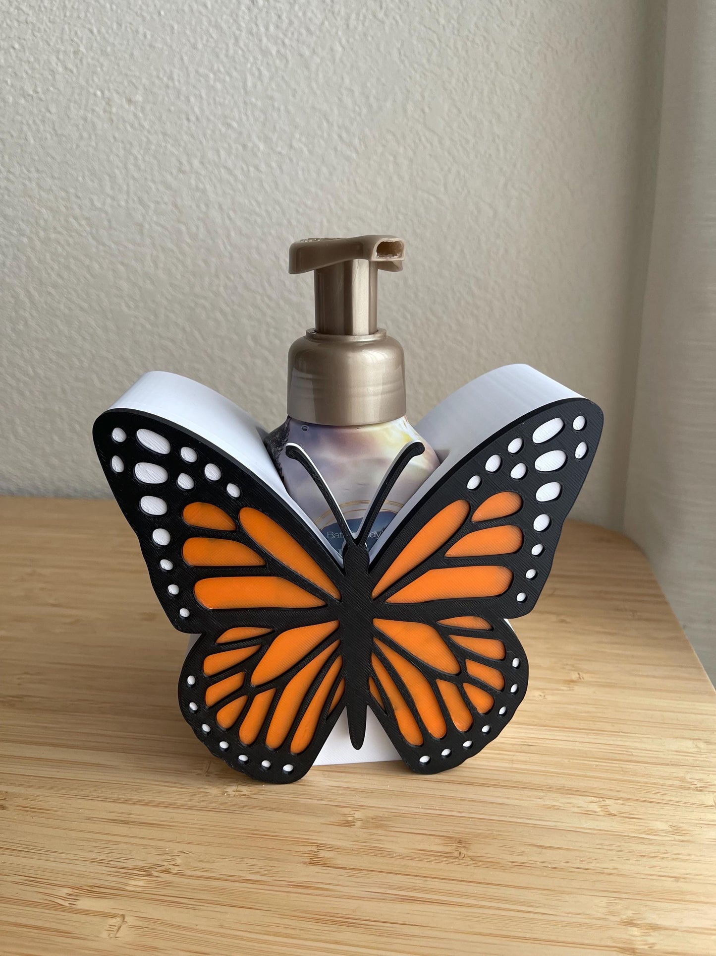Butterfly Foaming Soap Holder | Bath & Body Works Soap Sleeve | 3D Printed Soap Decor | Butterfly Bathroom Decor