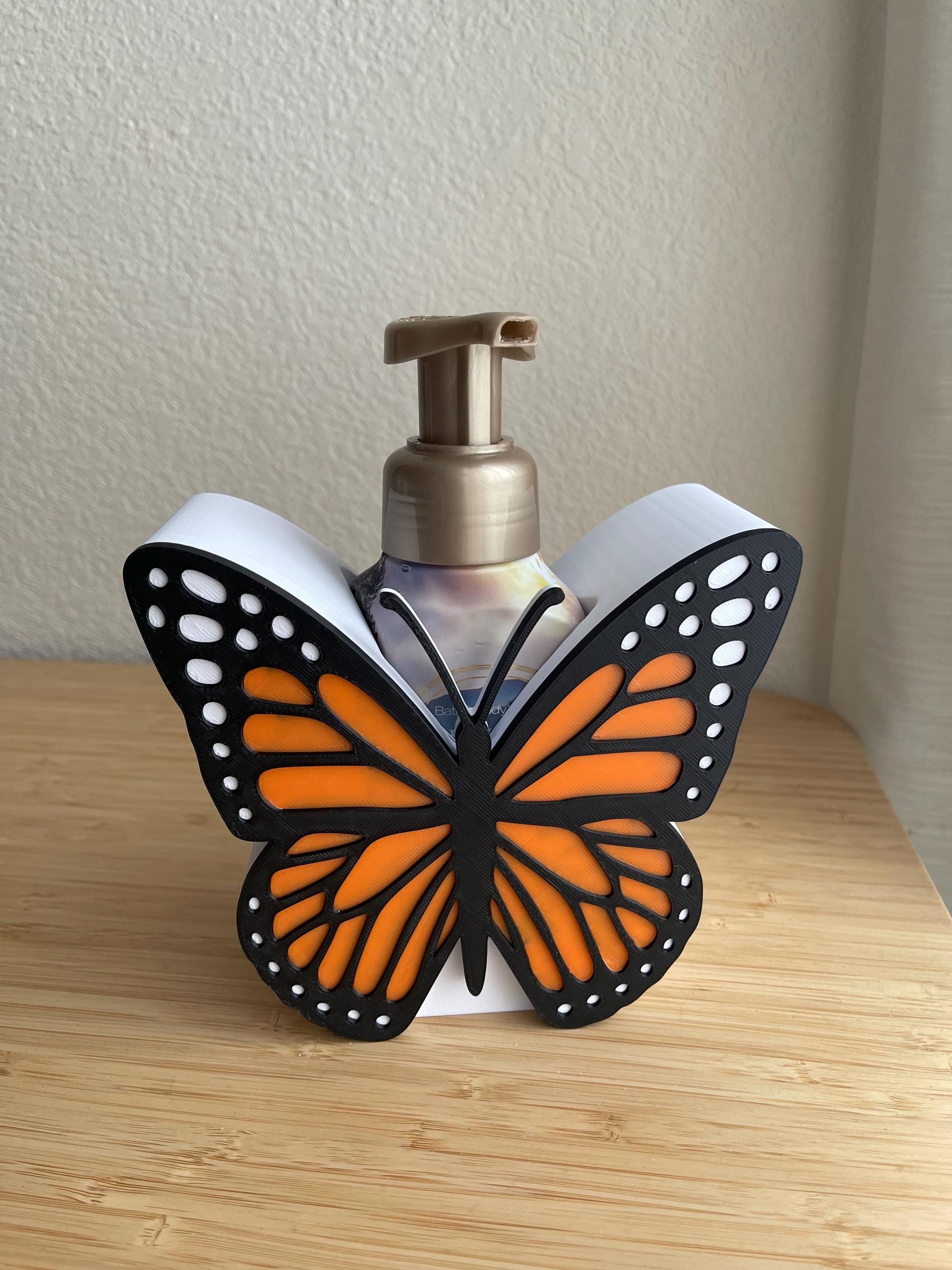 Butterfly Foaming Soap Holder | Bath & Body Works Soap Sleeve | 3D Printed Soap Decor | Butterfly Bathroom Decor