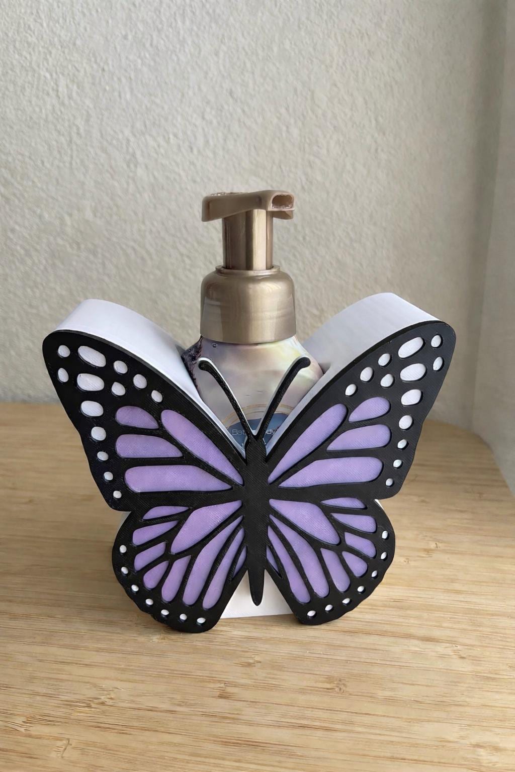 Butterfly Desk Accessories Set | Monarch Butterfly Desk Decor | Pen Holder | Sticky Note Holder | Jumbo Paper Clip | Office Decor