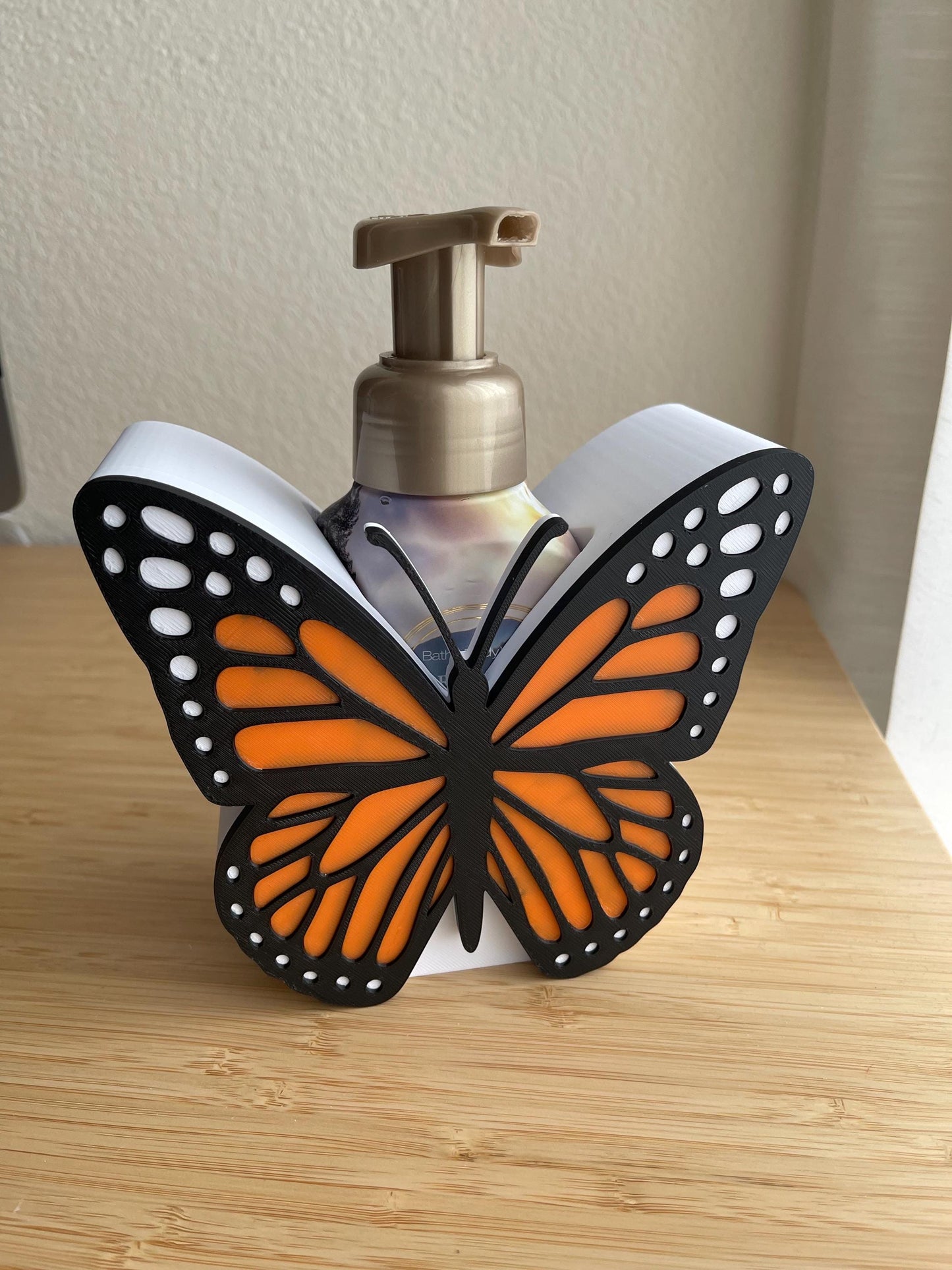 Butterfly Foaming Soap Holder | Bath & Body Works Soap Sleeve | 3D Printed Soap Decor | Butterfly Bathroom Decor
