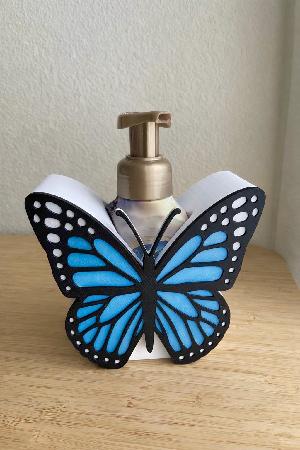 Butterfly Desk Accessories Set | Monarch Butterfly Desk Decor | Pen Holder | Sticky Note Holder | Jumbo Paper Clip | Office Decor