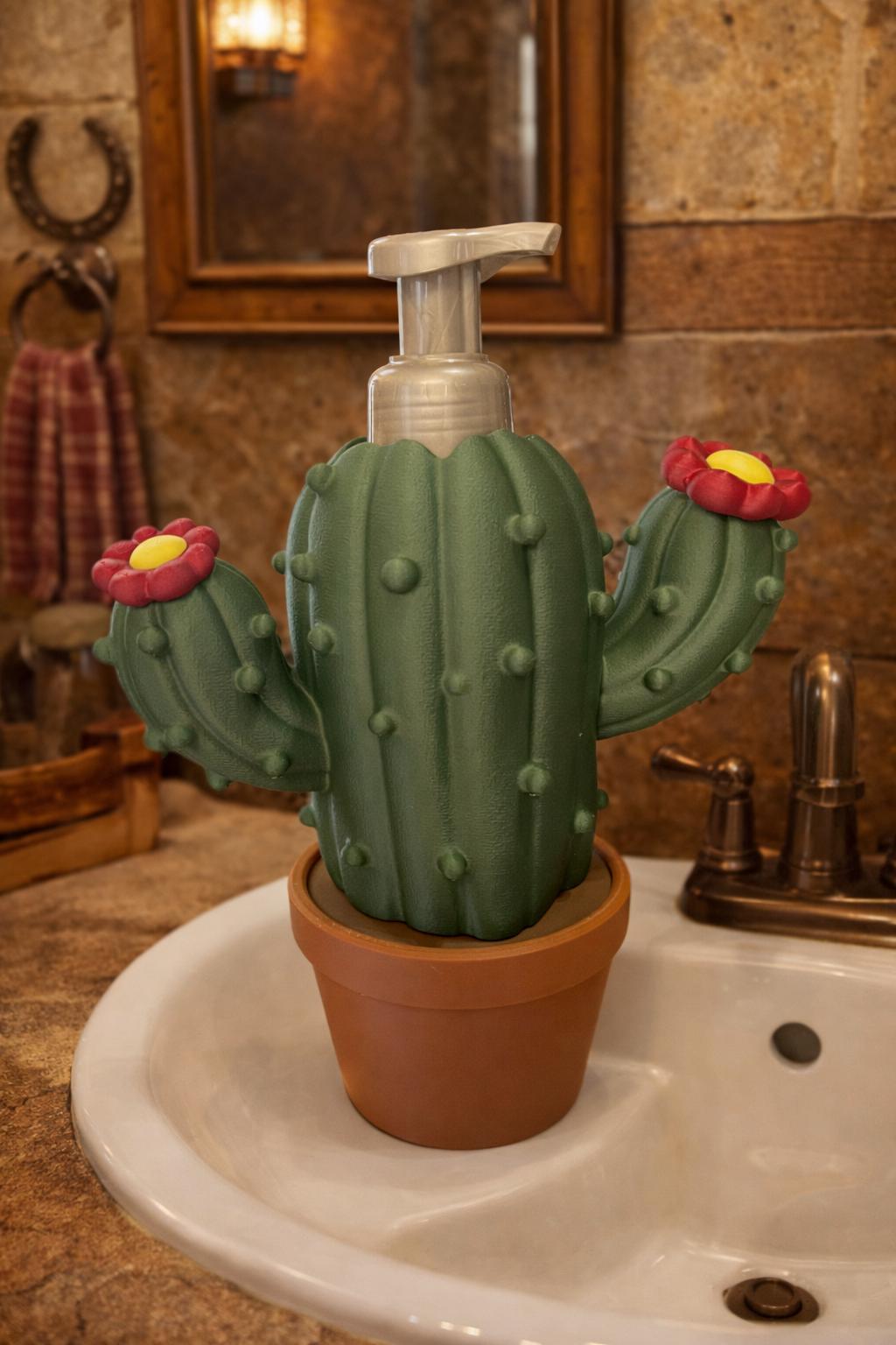 Cactus Soap Dispenser - Bathroom & Kitchen Decor