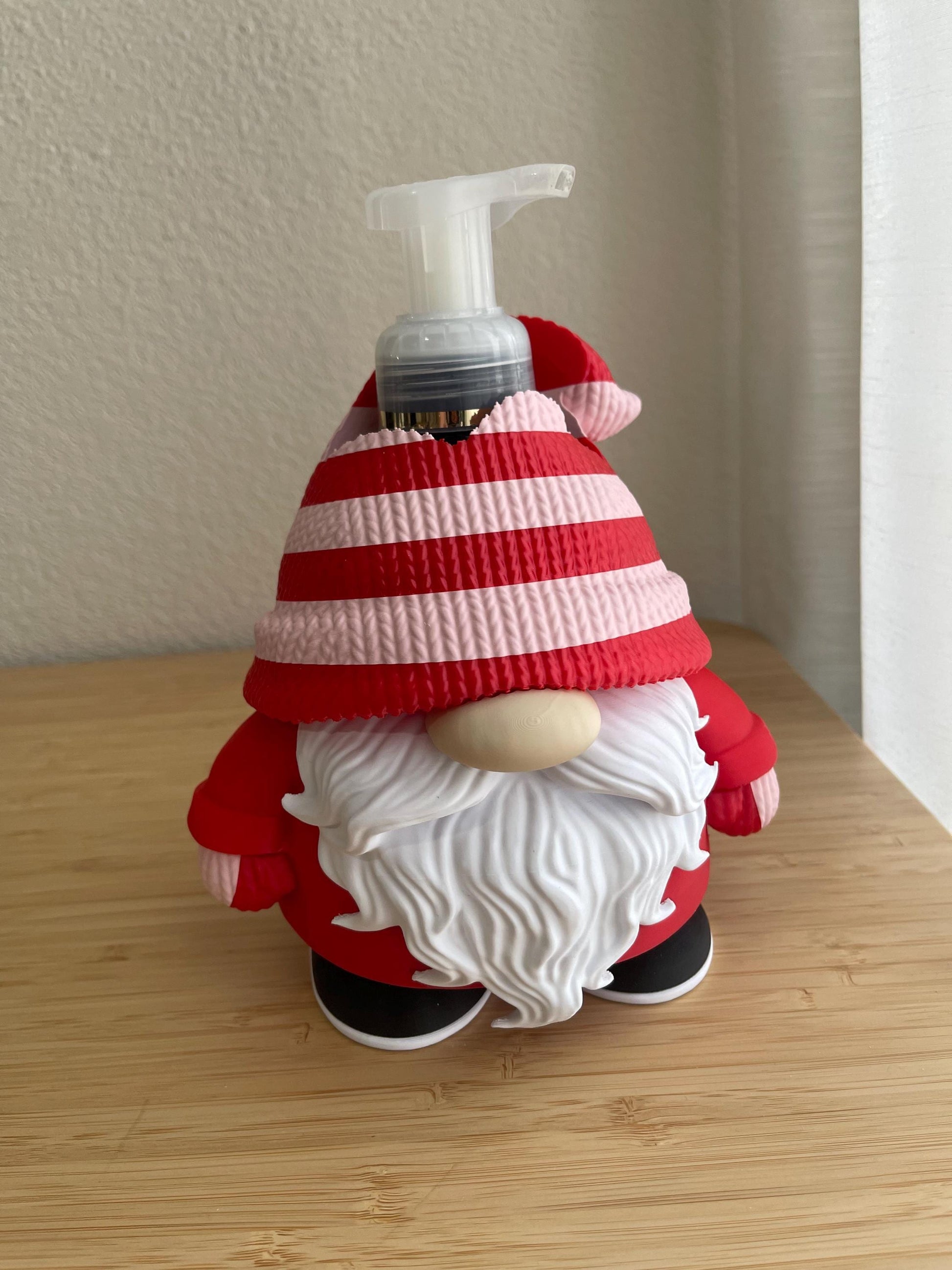 Gnome Soap Holder - Bath & Body Works Foaming Soap Holder - Christmas Bathroom Decor - Gnome Kitchen Sink Decor