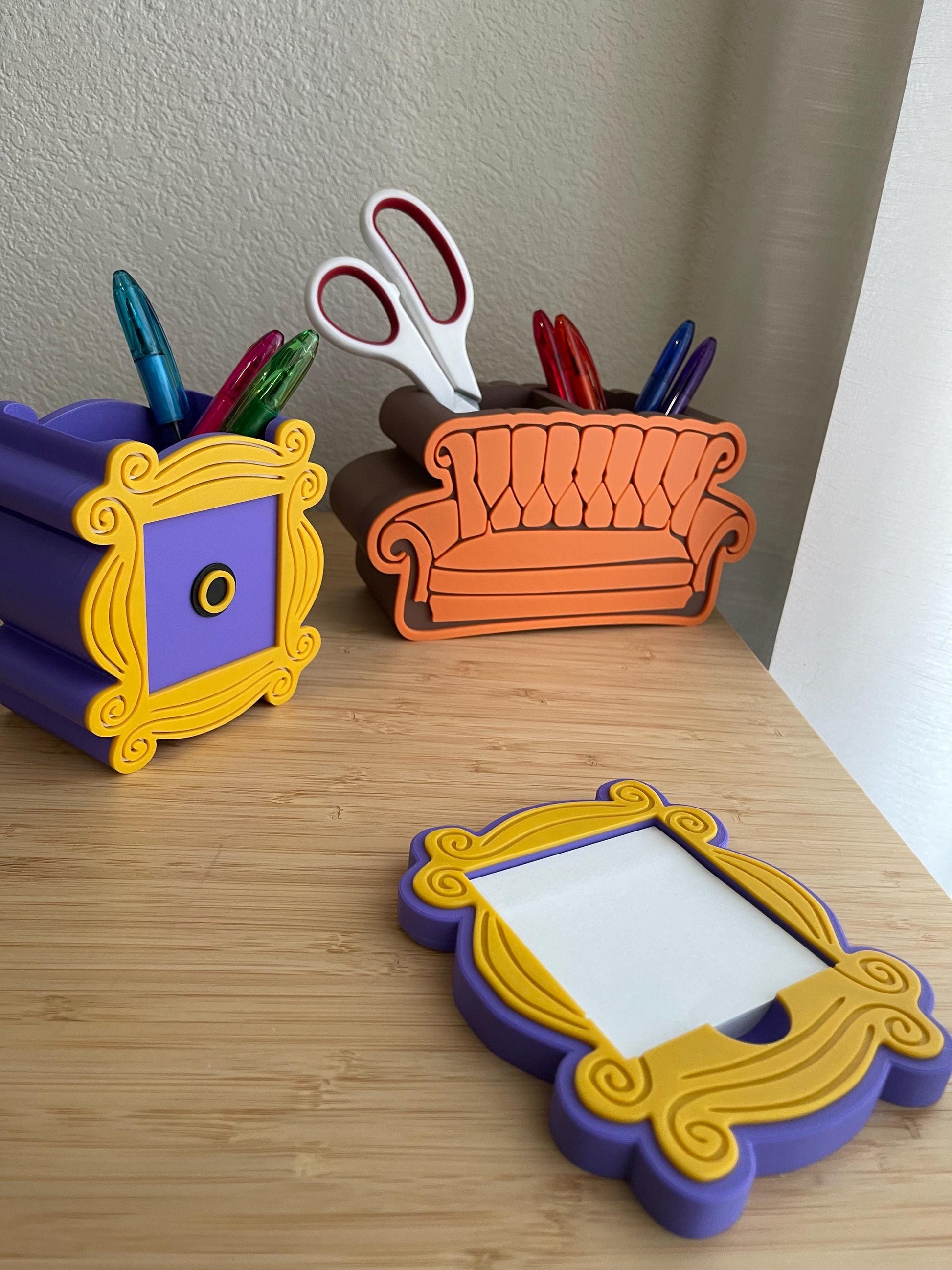 Friends Retro Pen Holder - Desk Accessories - Cute Office Decor - Small Desk Storage - Unique Gift for Home Office