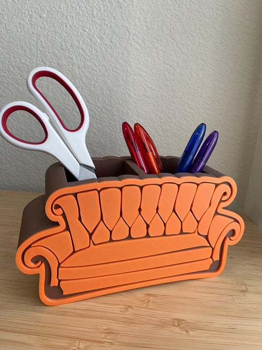 Friends Retro Sofa Desk Organizer - Couch Pen Holder - Cute Office Decor - Small Desk Storage - Unique Gift for Home Office
