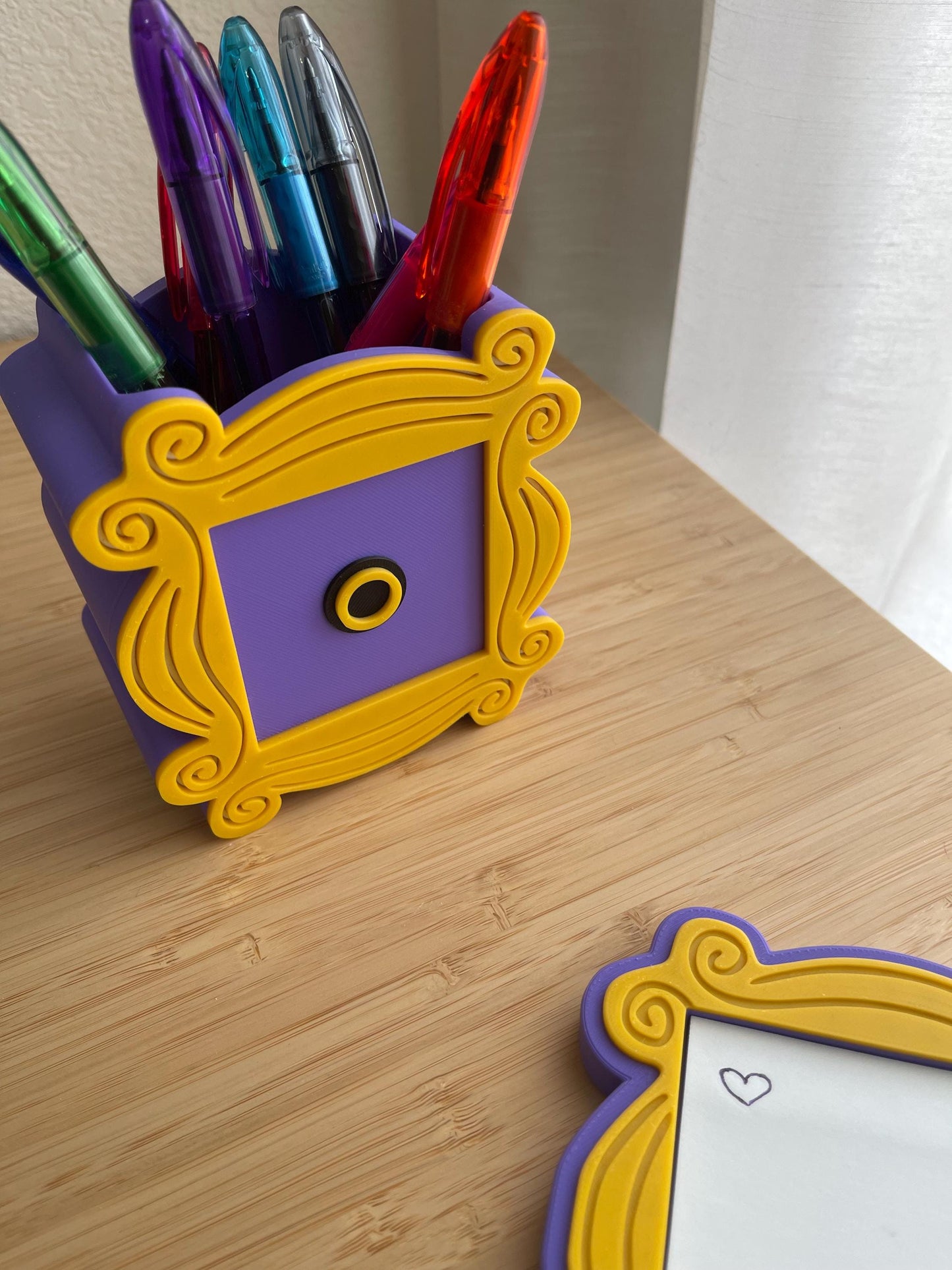 Friends Retro Pen Holder - Desk Accessories - Cute Office Decor - Small Desk Storage - Unique Gift for Home Office