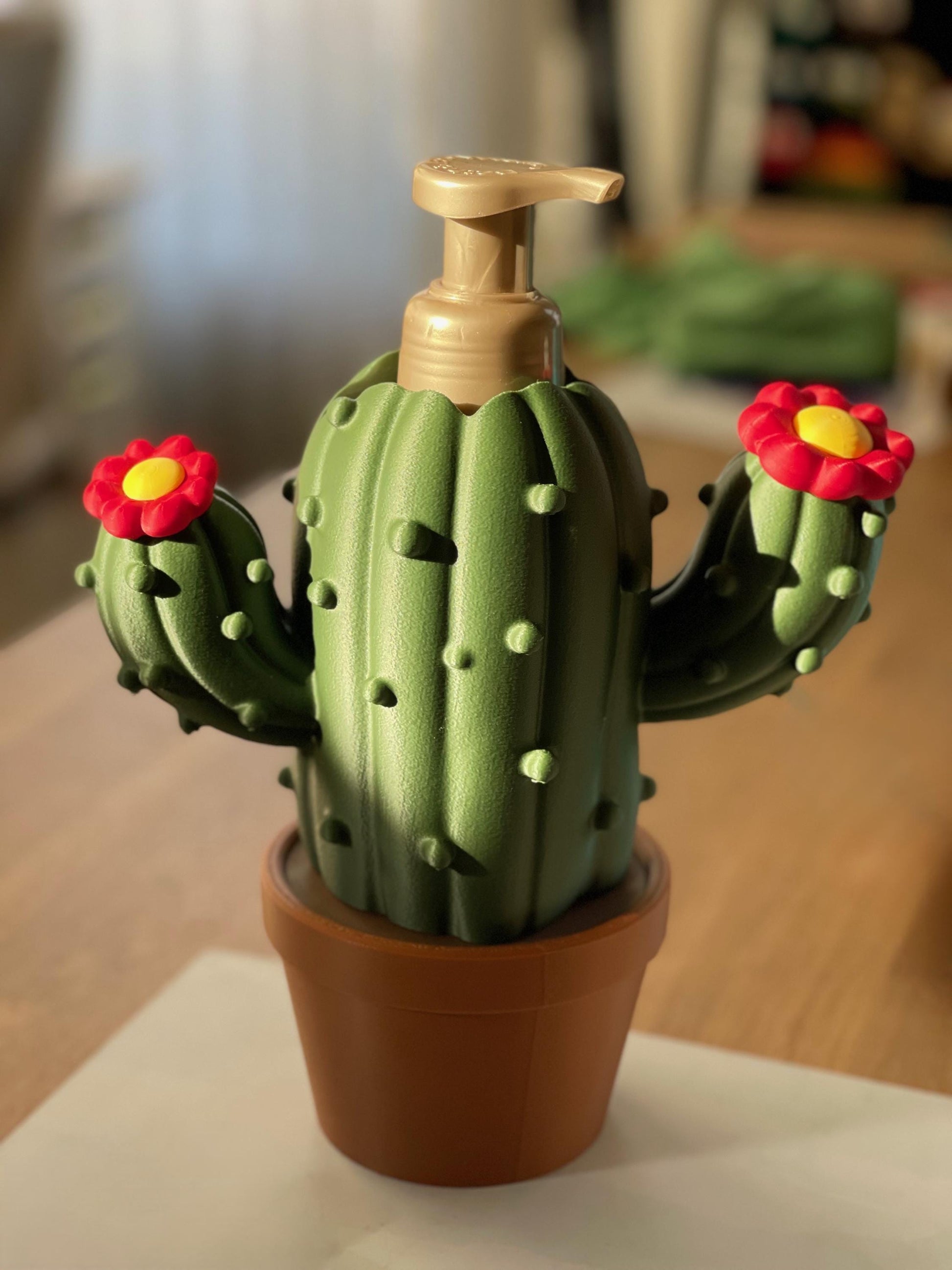 Cactus Soap Dispenser - Bathroom & Kitchen Decor