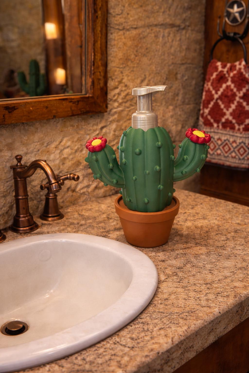 Cactus Soap Dispenser - Bathroom & Kitchen Decor