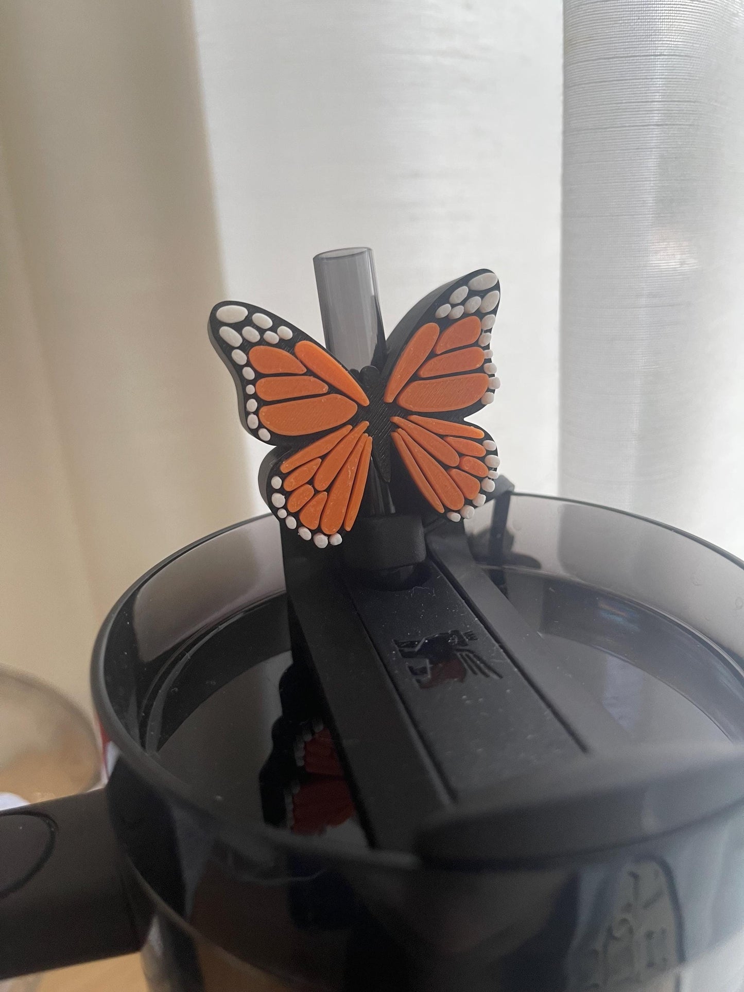 Butterfly Desk Accessories Set | Monarch Butterfly Desk Decor | Pen Holder | Sticky Note Holder | Jumbo Paper Clip | Office Decor