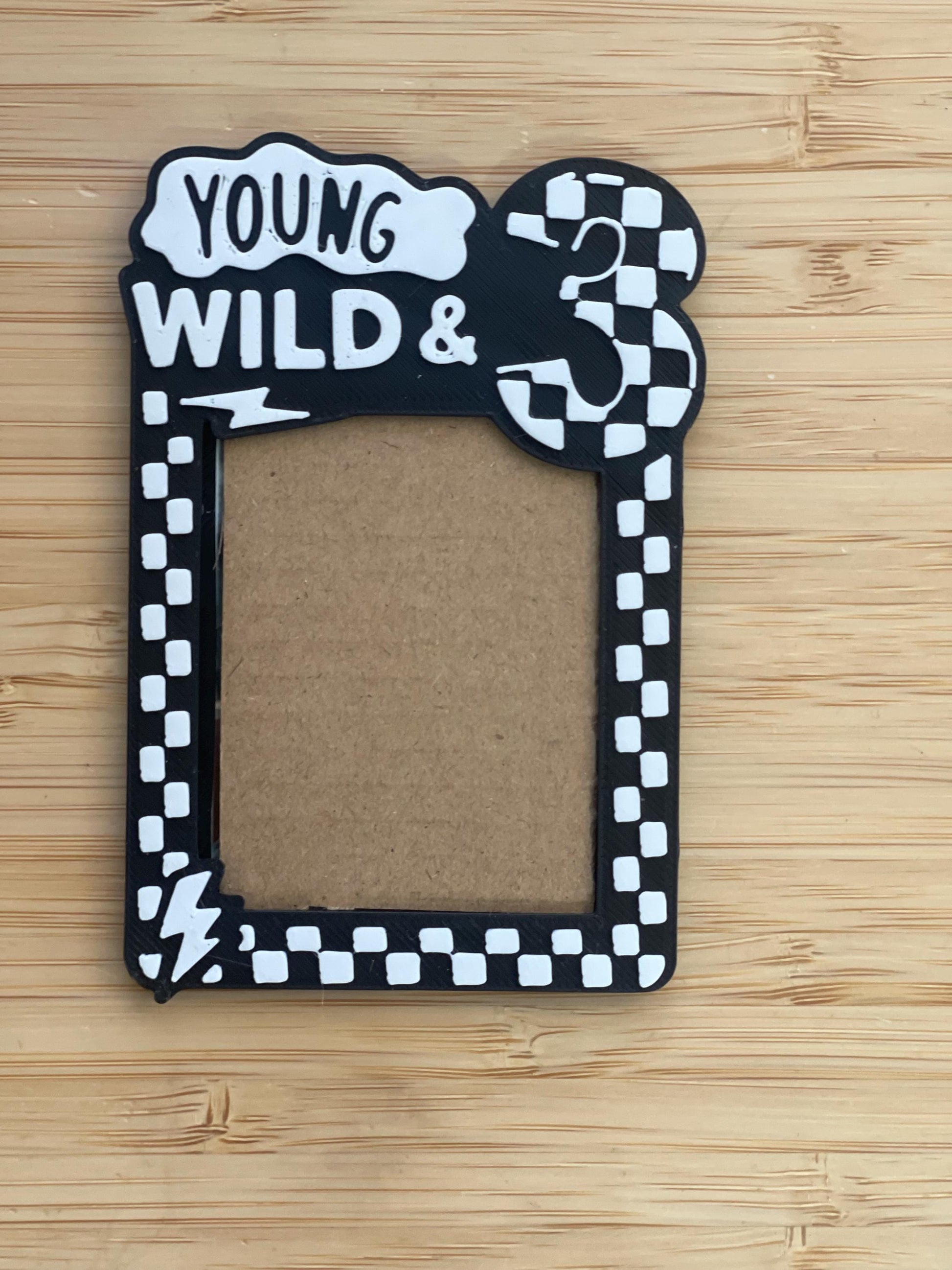 Young Wild & Three Birthday Party Favor Magnet - Kids Birthday Gift - Party Favor for Guests - Toddler Birthday Decor