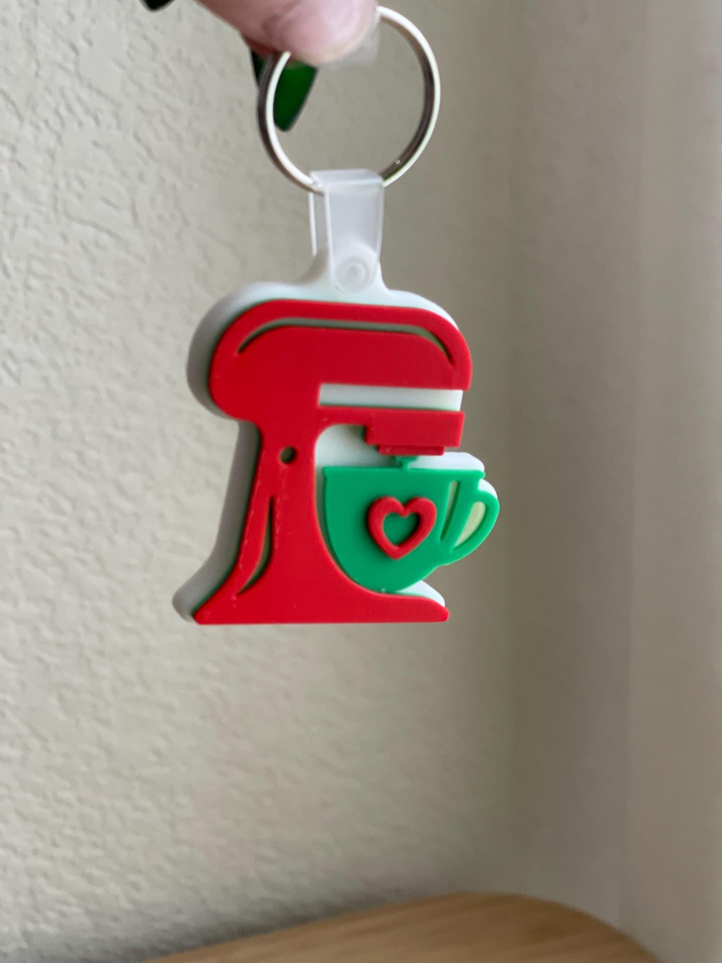 Stand Mixer NFC Tag or Keychain - Tap to Connect Keychain for Small Biz info/social media